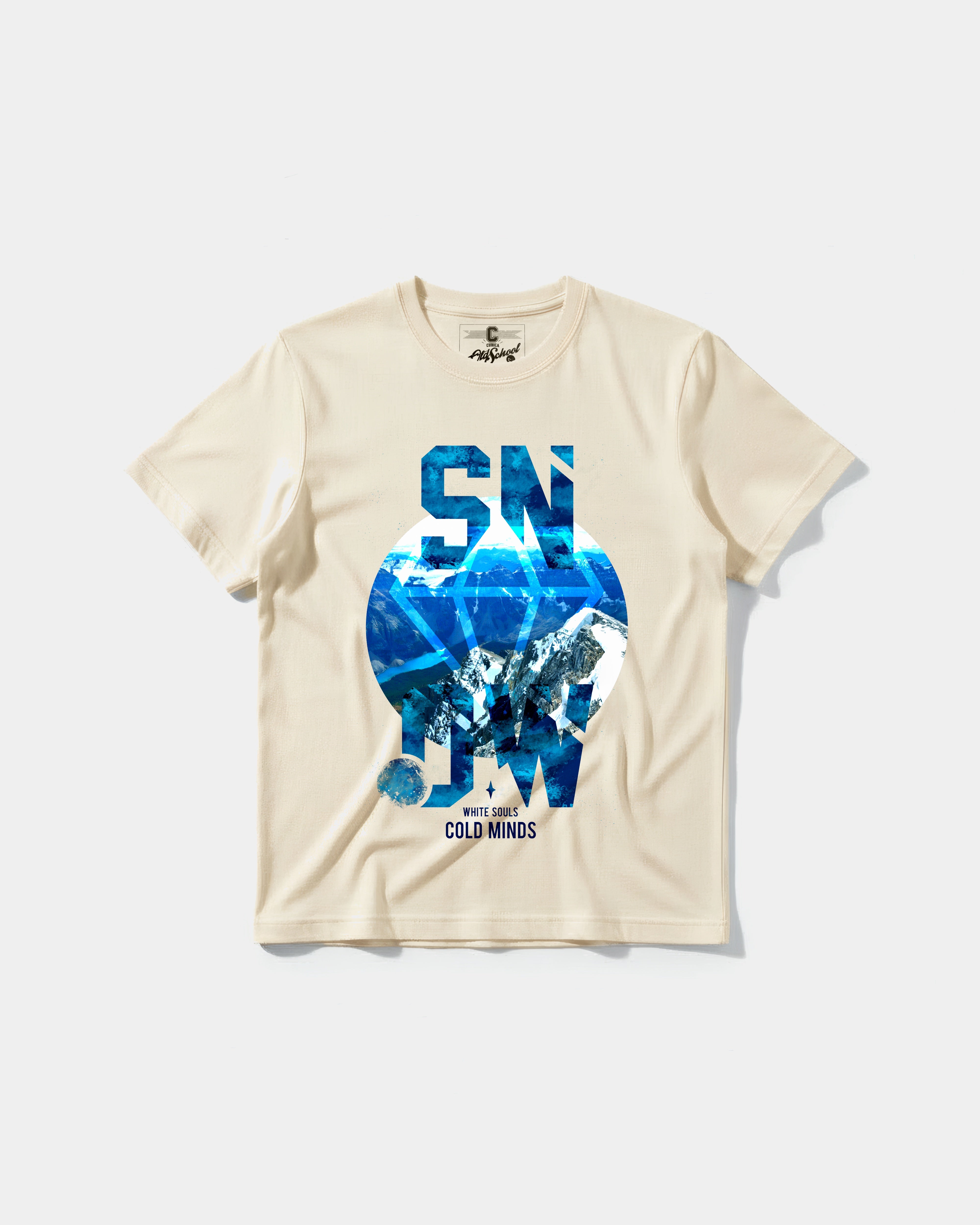 Camiseta Cold Mind Big Front Regular Basic Beige