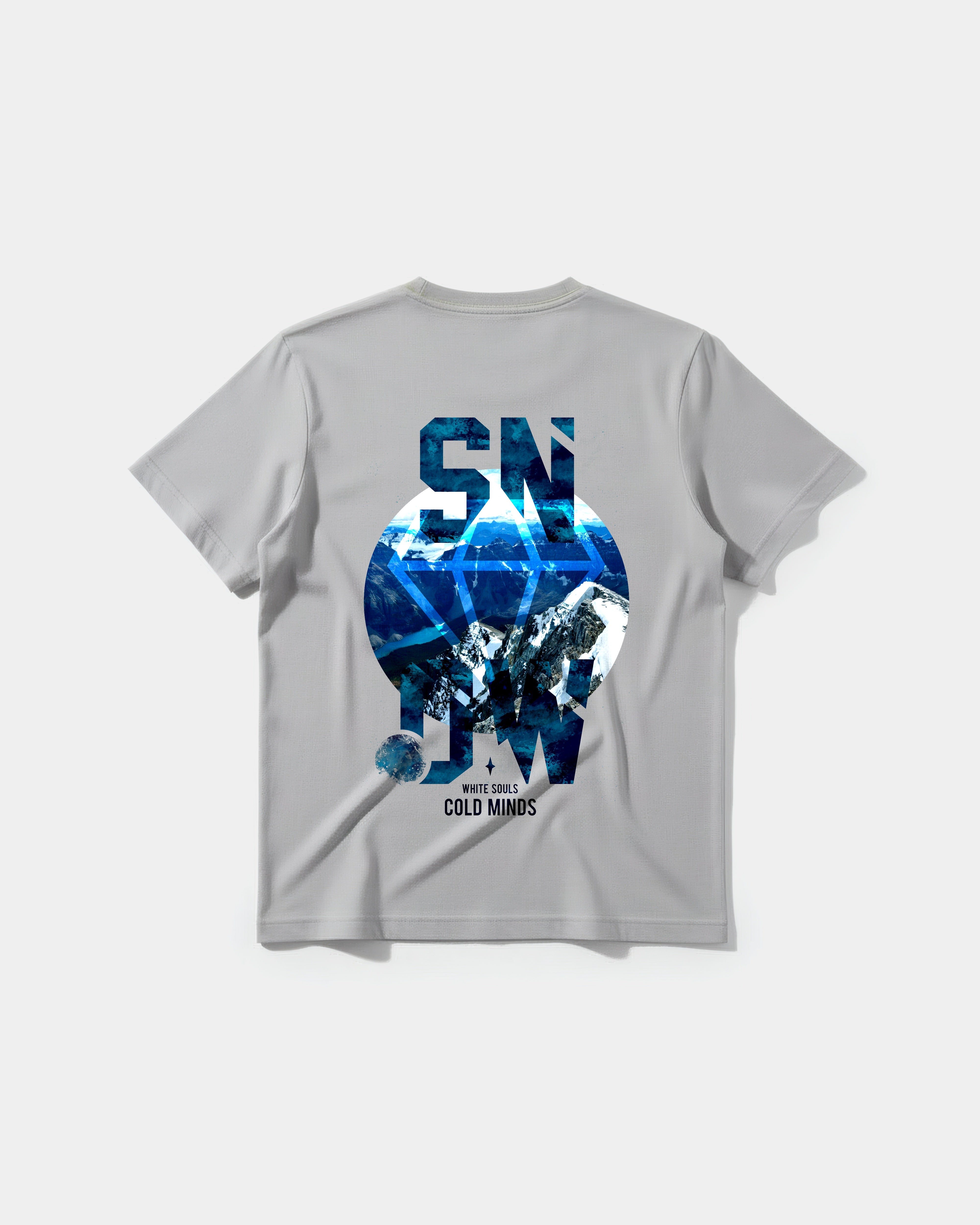Camiseta Cold Mind Big Back Regular Basic Gris