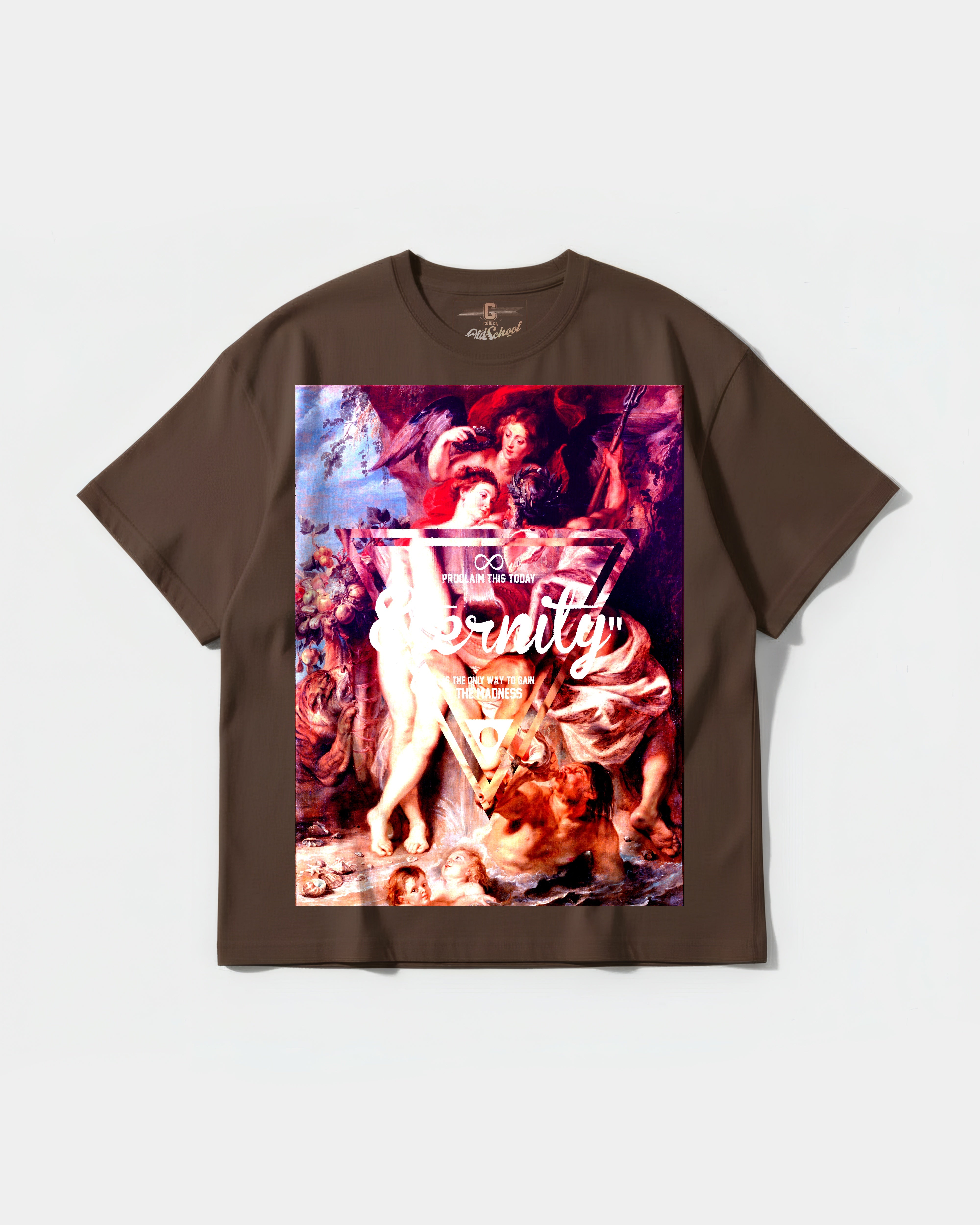 Camiseta Eternity Proclaim Big Oversize Front Basic Marron