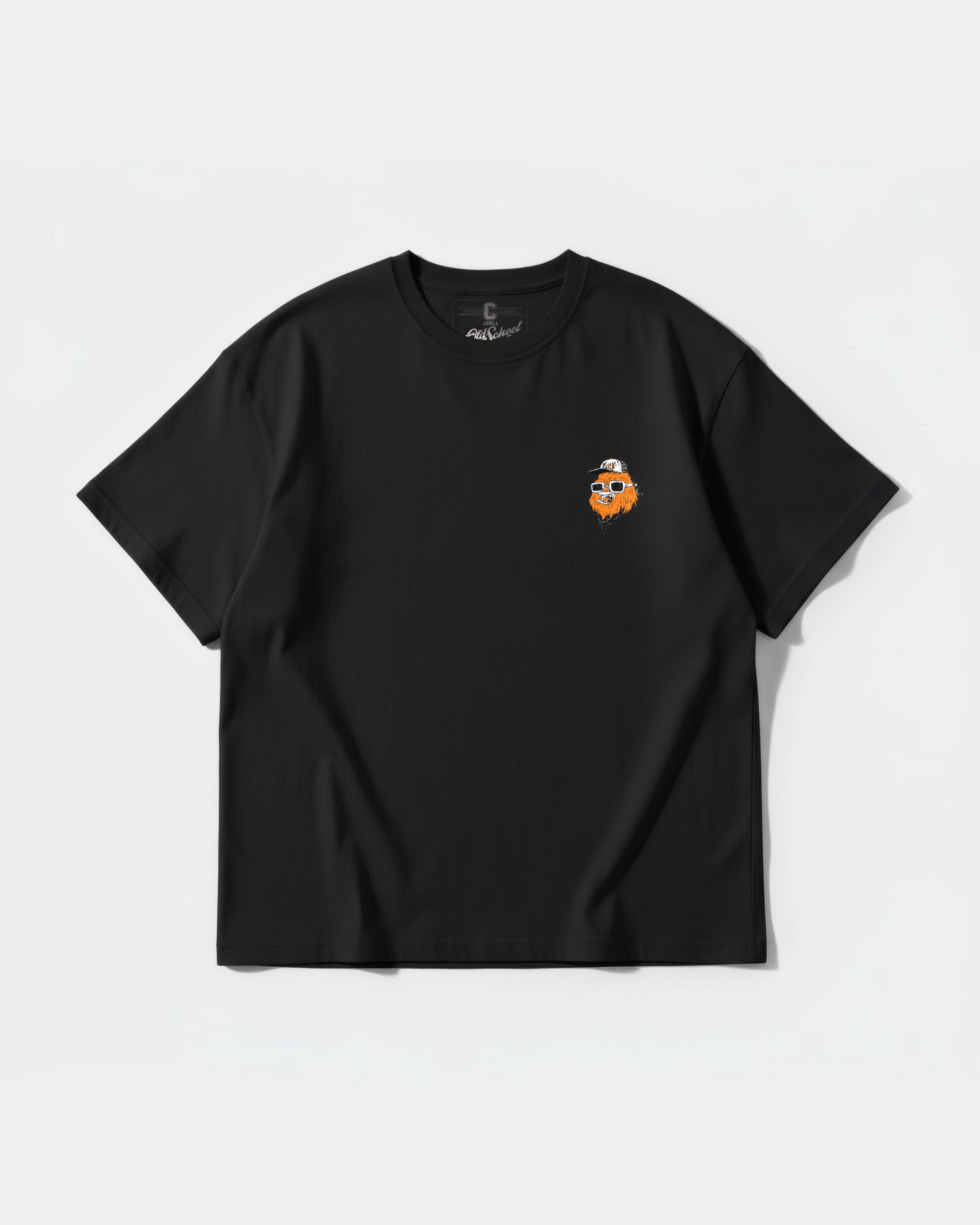 Camiseta Chewie Hippie Pocket Front Oversize Basic Negro