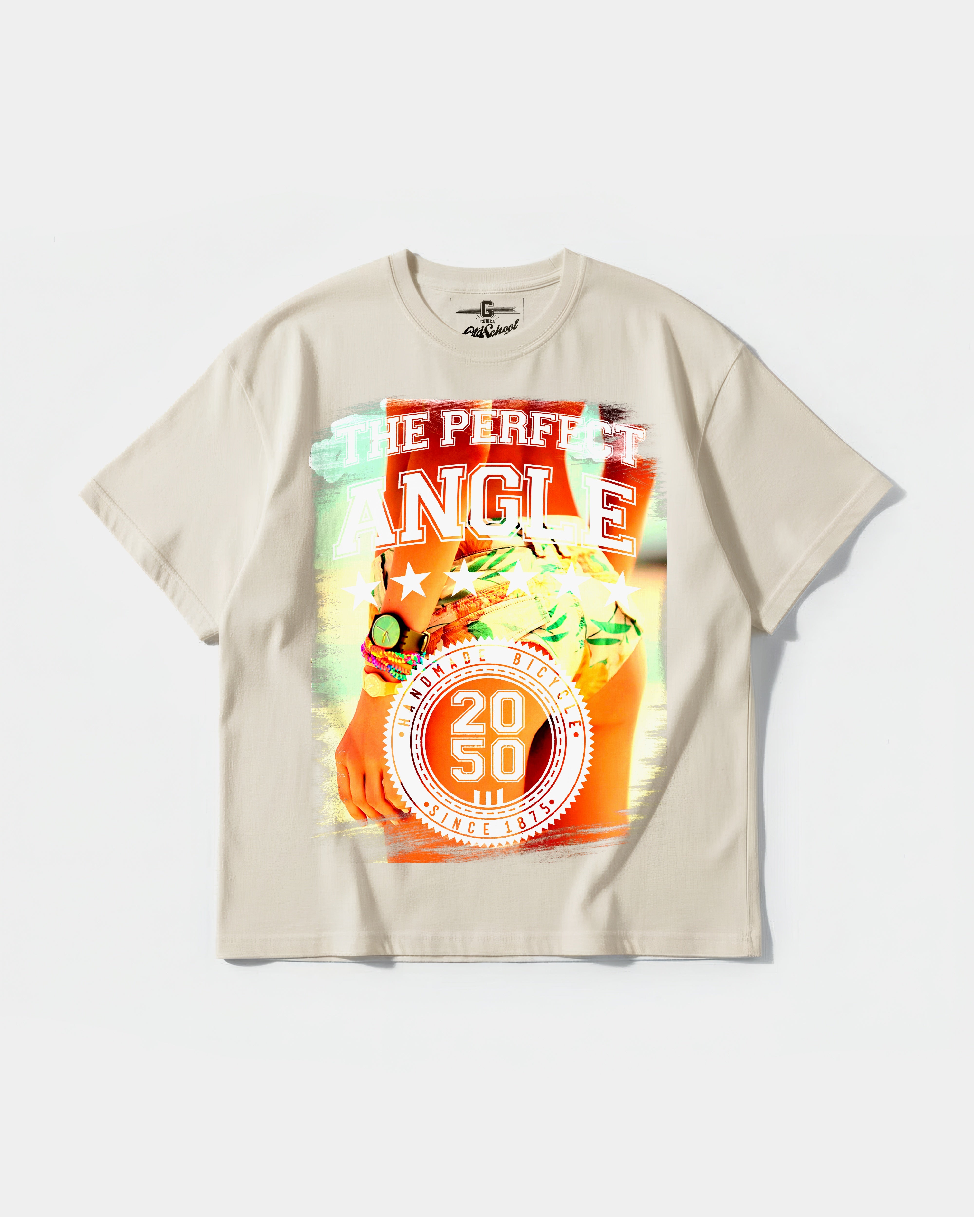 Camiseta The Perfect Angle Big Front Oversize Basic Beige