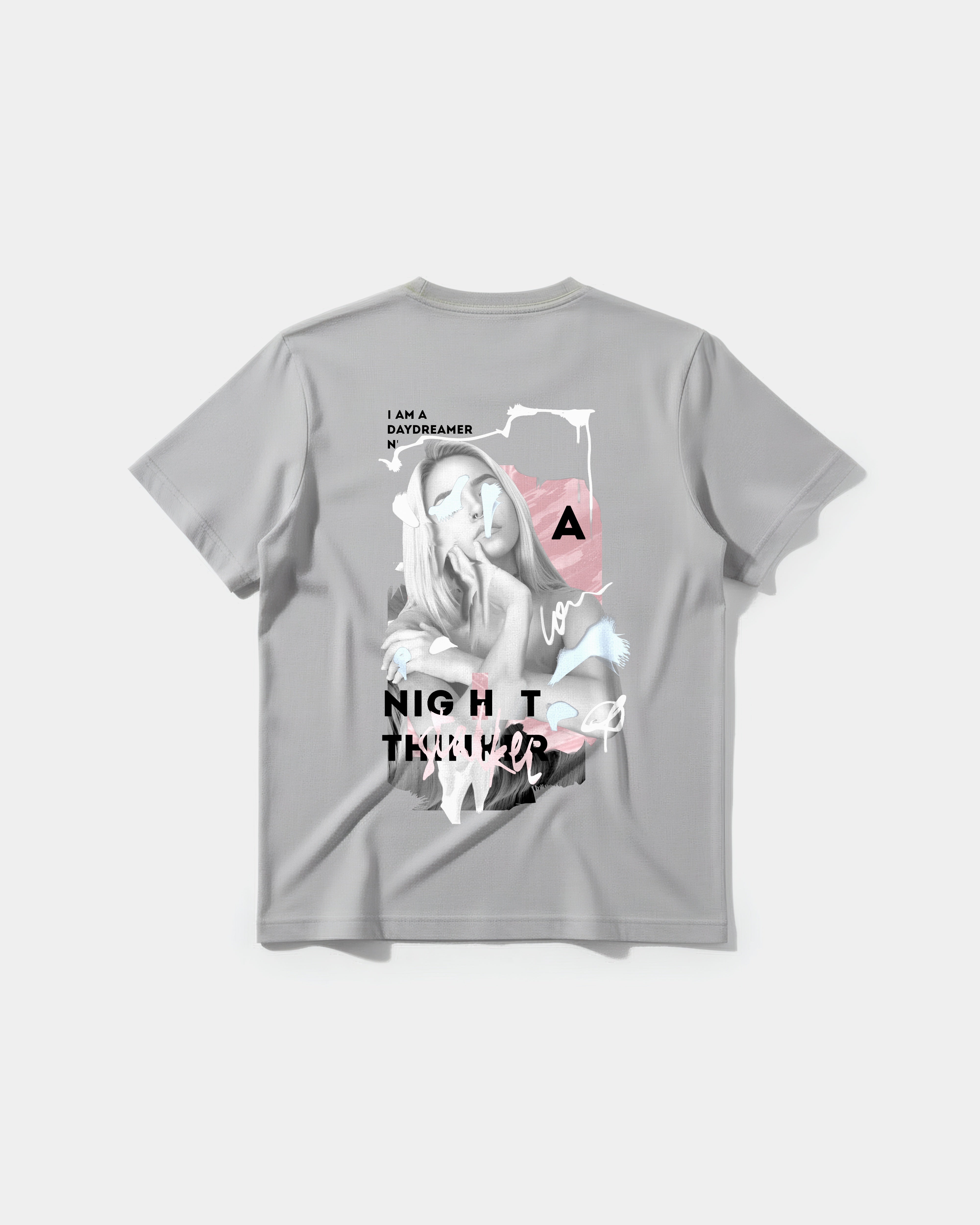 Camiseta Daydreamer Big Back Regular Basic Gris