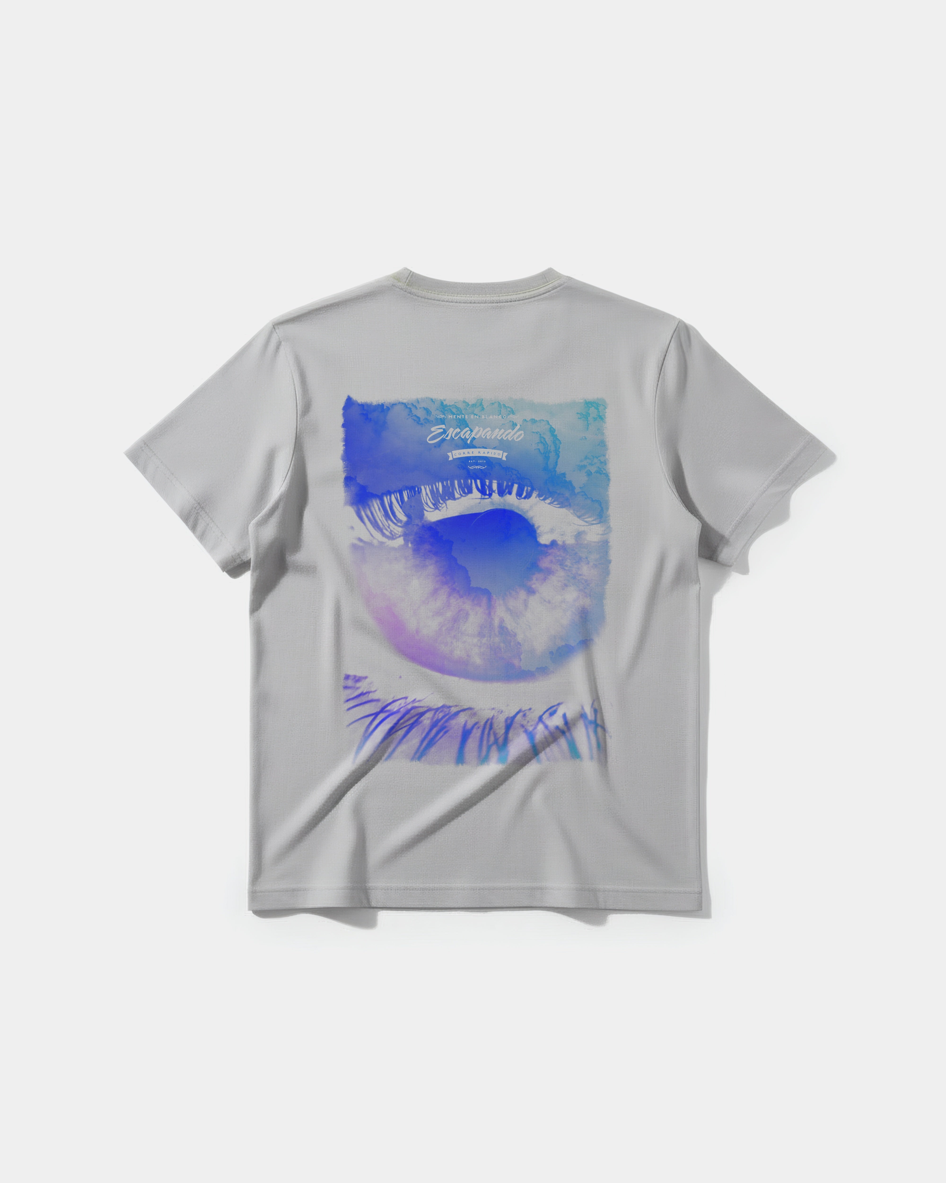 Camiseta Escapando Big Back Regular Basic Gris