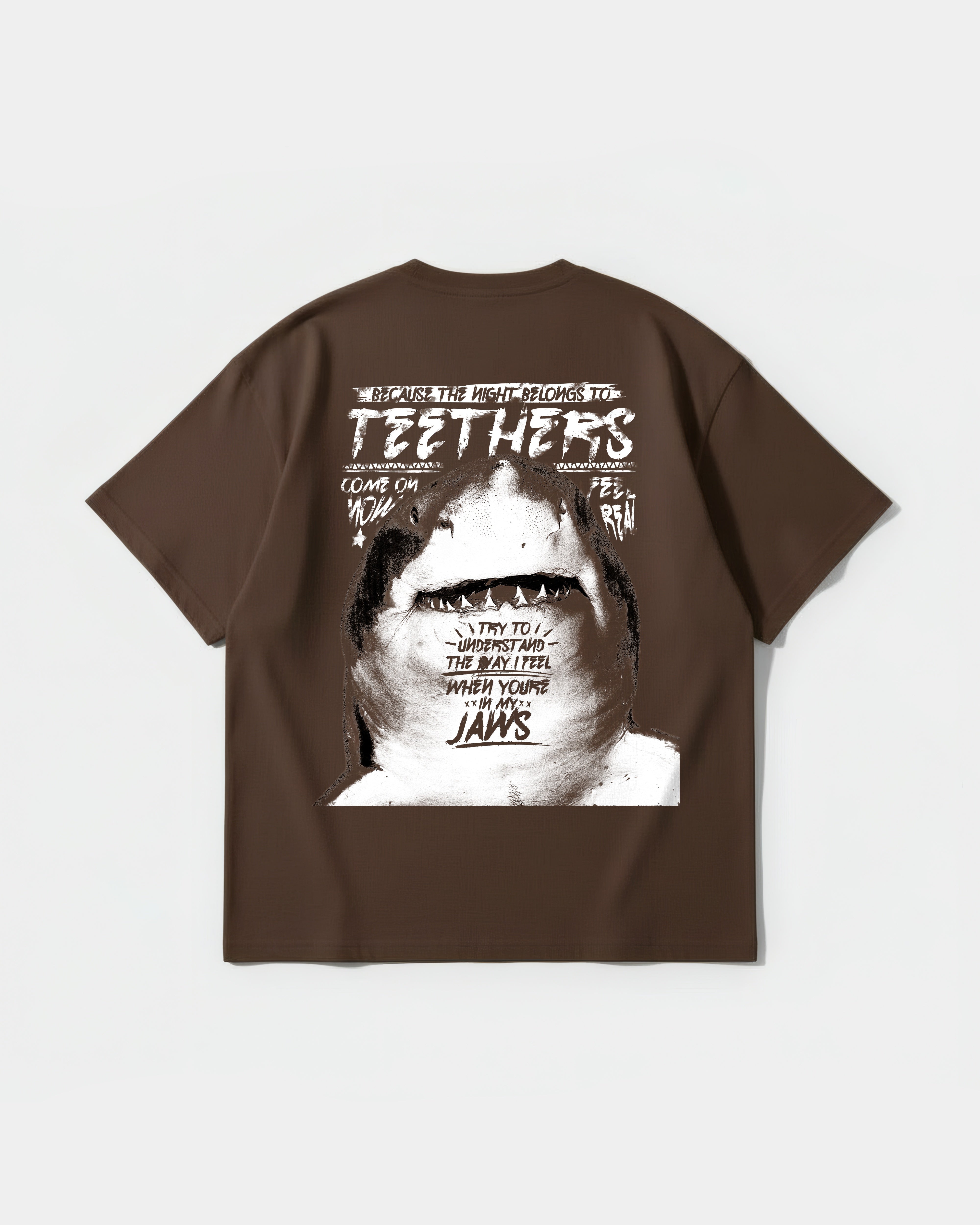 Camiseta Teethers Big Back Oversize Basic Marron