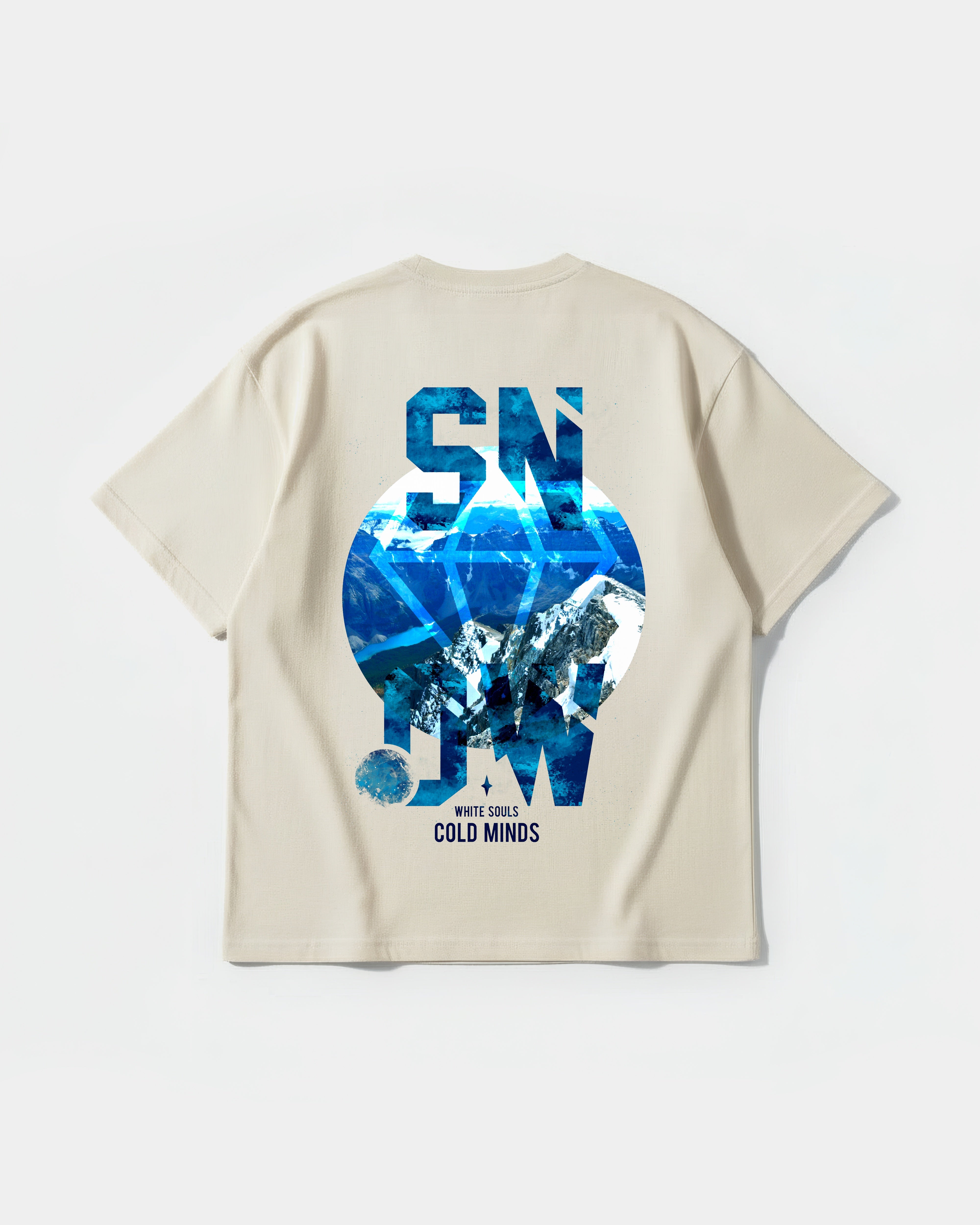 Camiseta Cold Mind Big Back Oversize Basic Beige