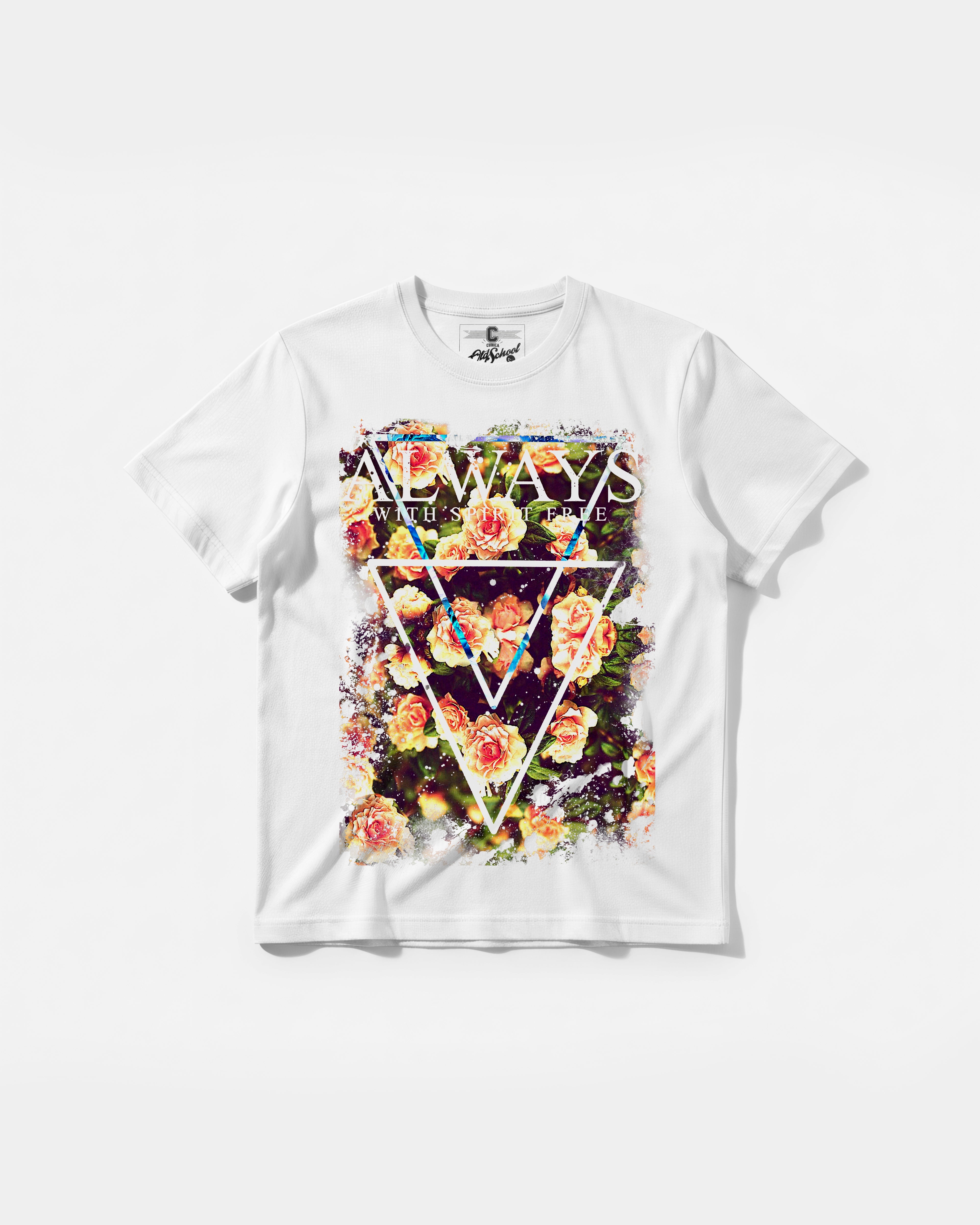 Camiseta Always Free Spirit Big Regular Basic Blanco