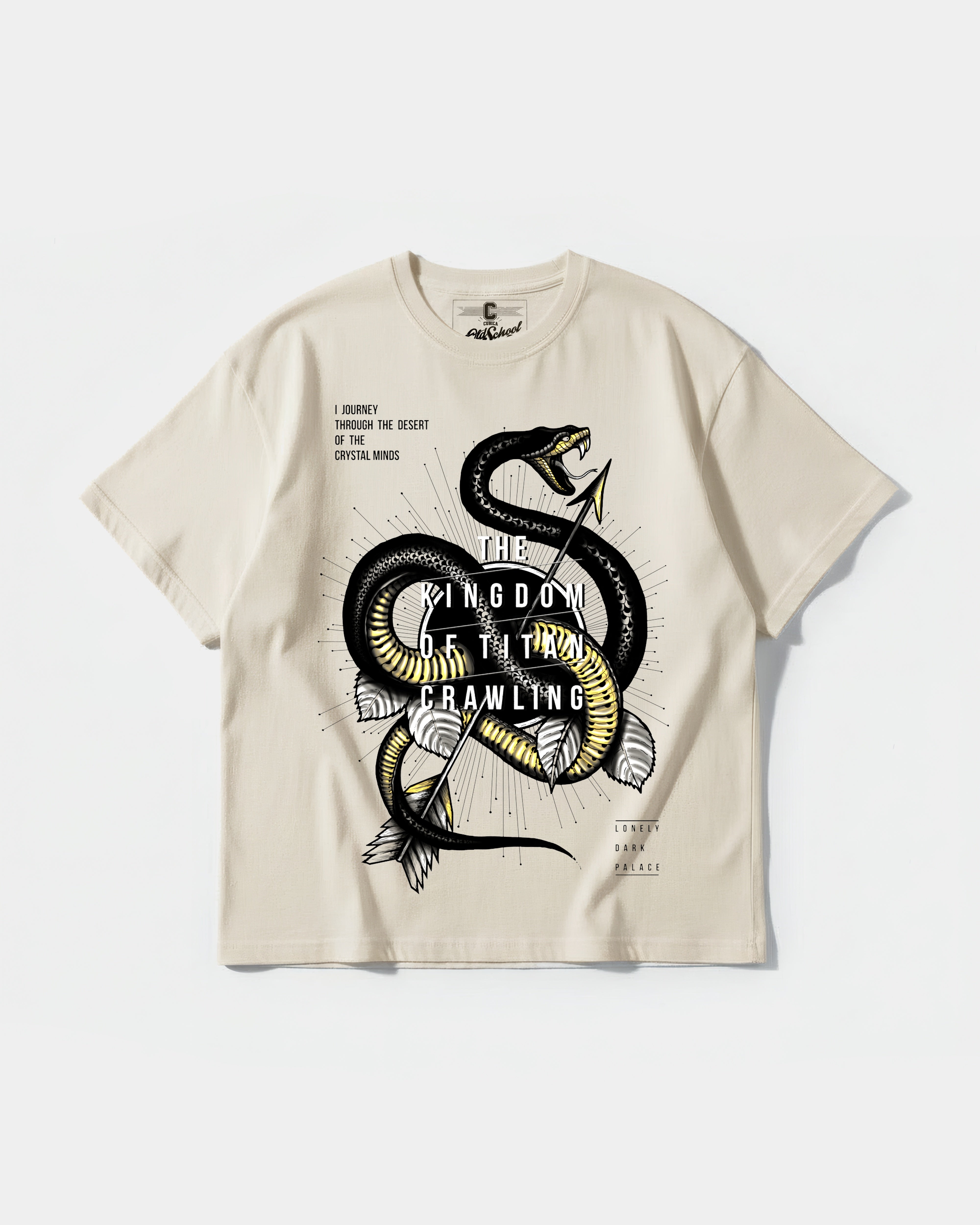 Camiseta The Kingdom Big Front Oversize Basic Beige