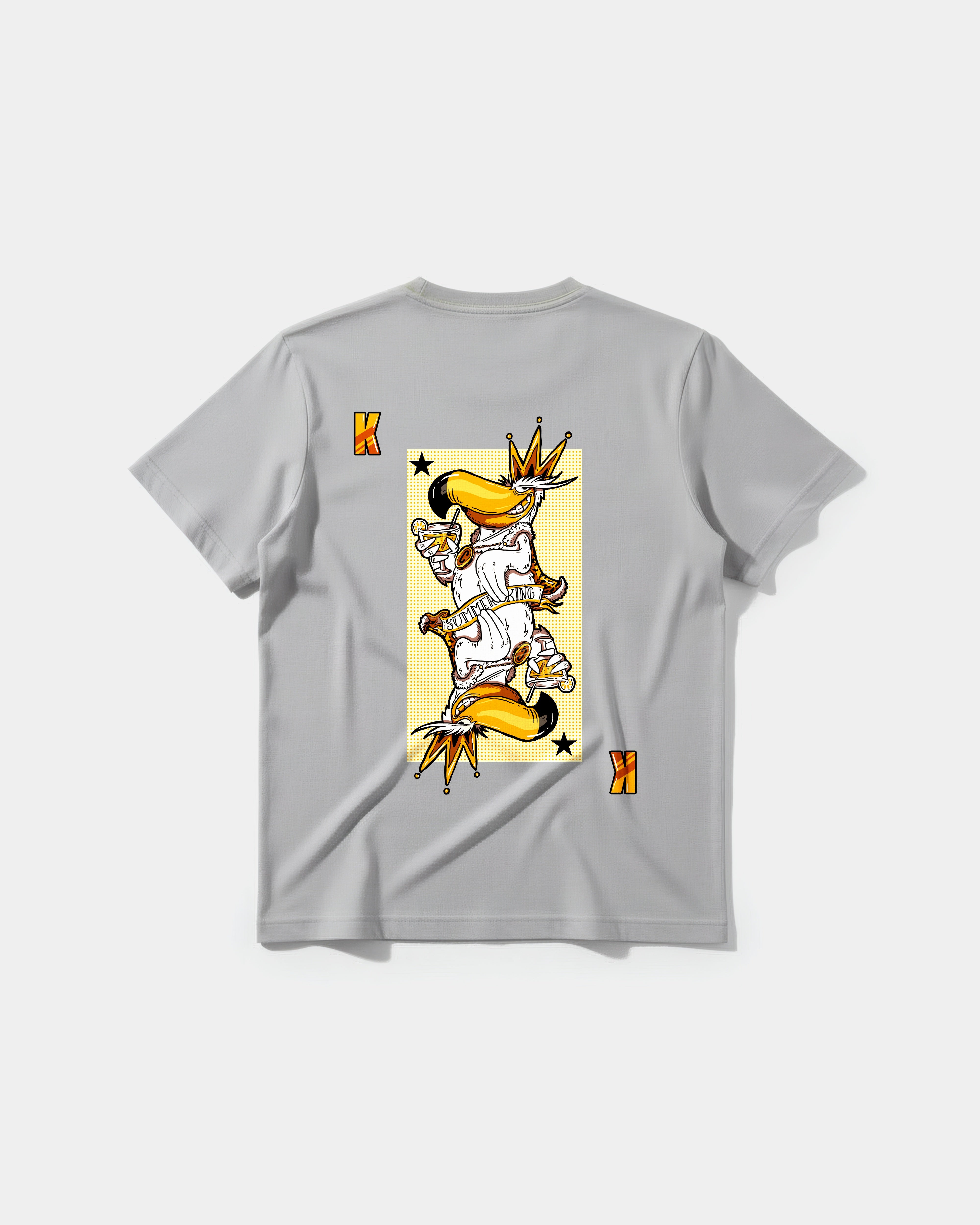 Camiseta King S Cocktail Big Back Regular Basic Gris