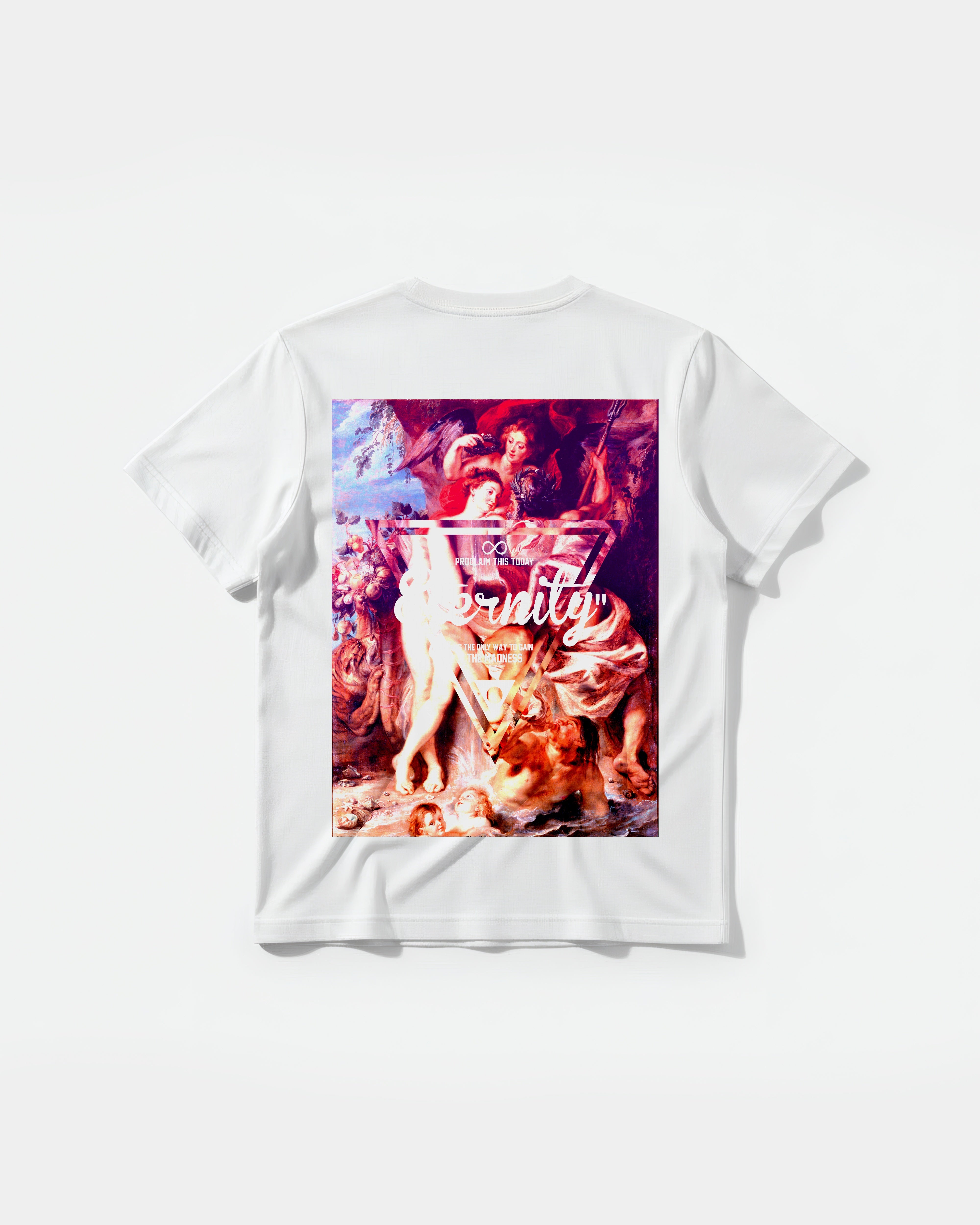 Camiseta Eternity Proclaim Big Regular Back Basic Blanco