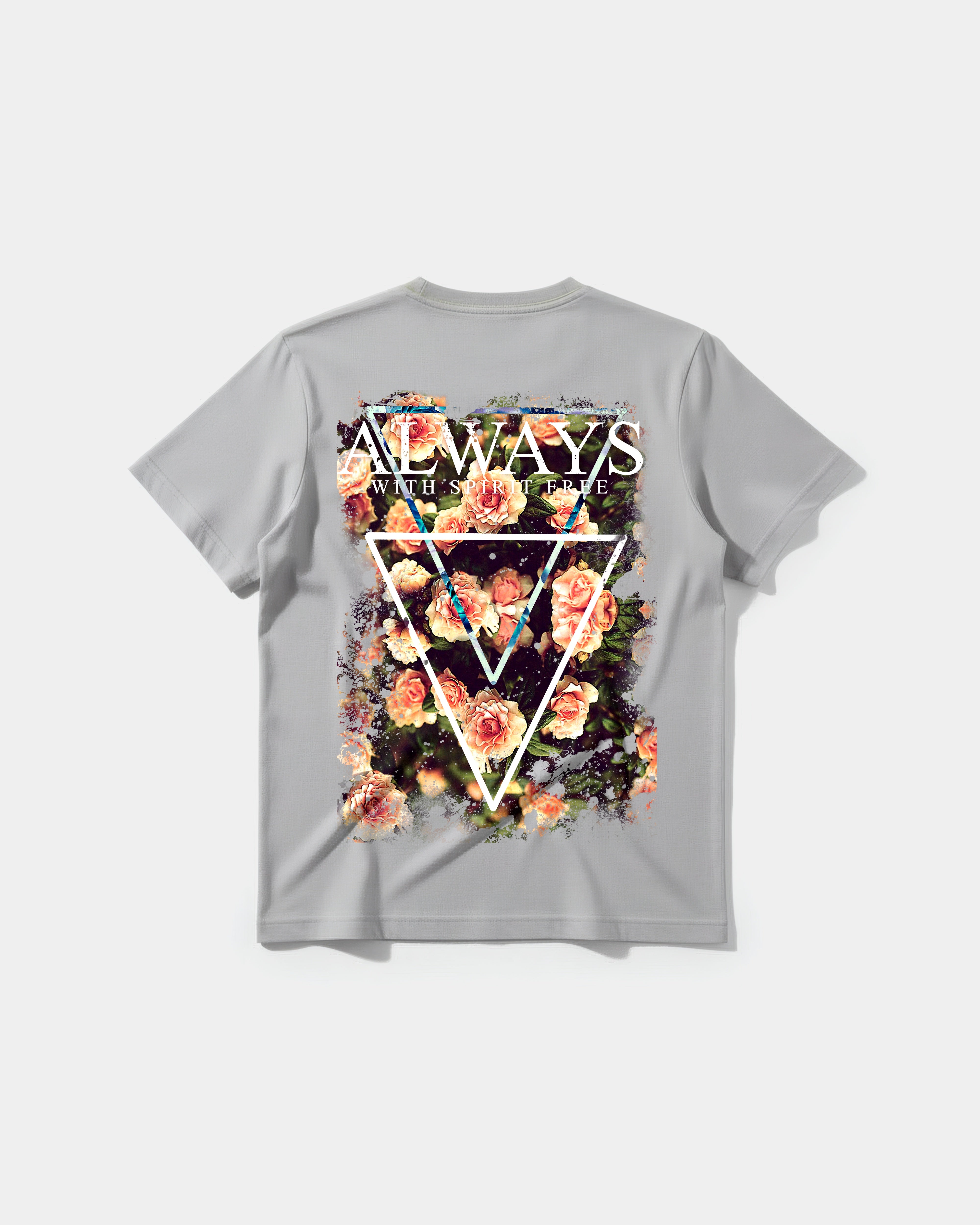 Camiseta Always Free Spirit Big Back Regular Basic Gris