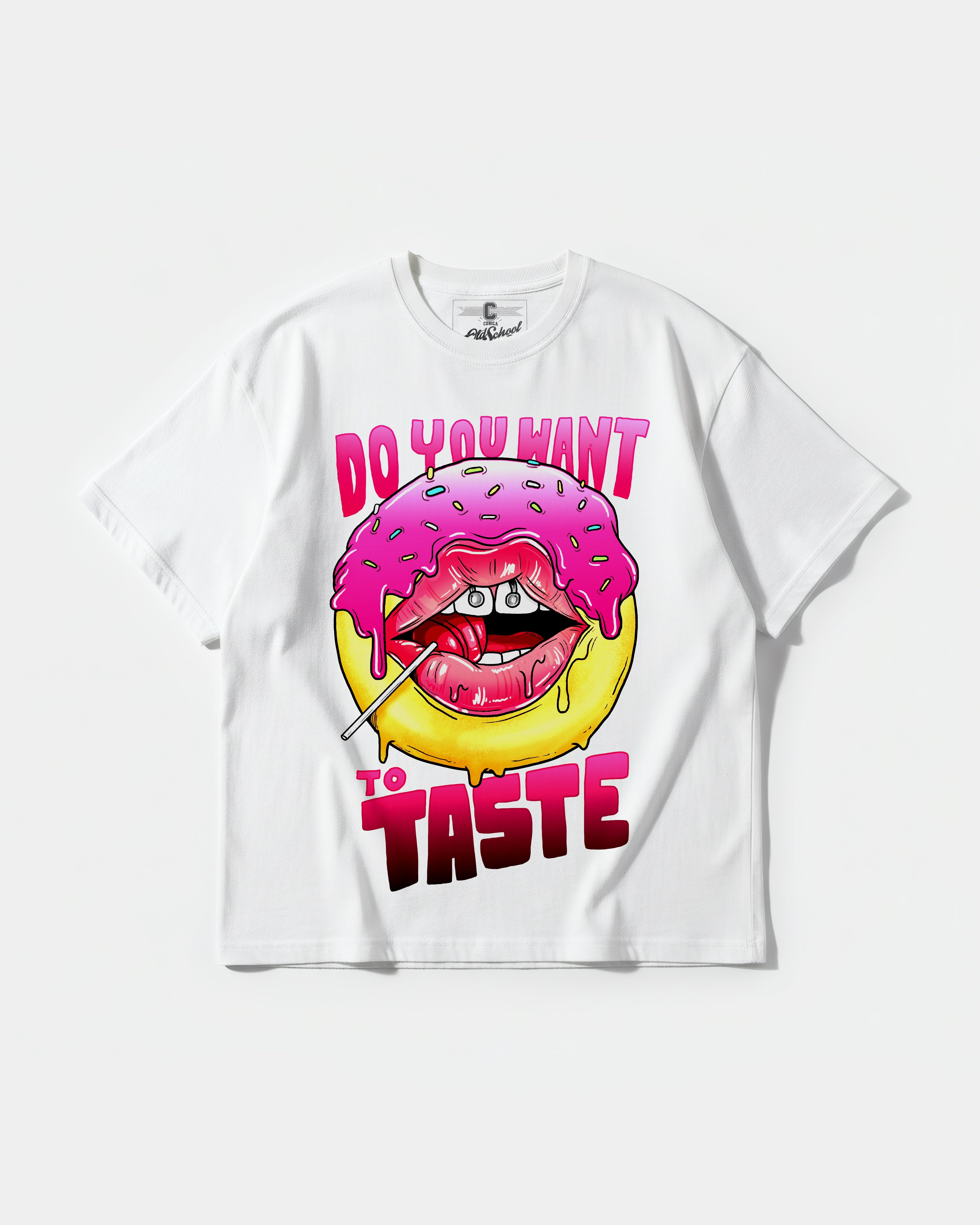 Camiseta Do You Want Big Oversize Front Basic Blanco
