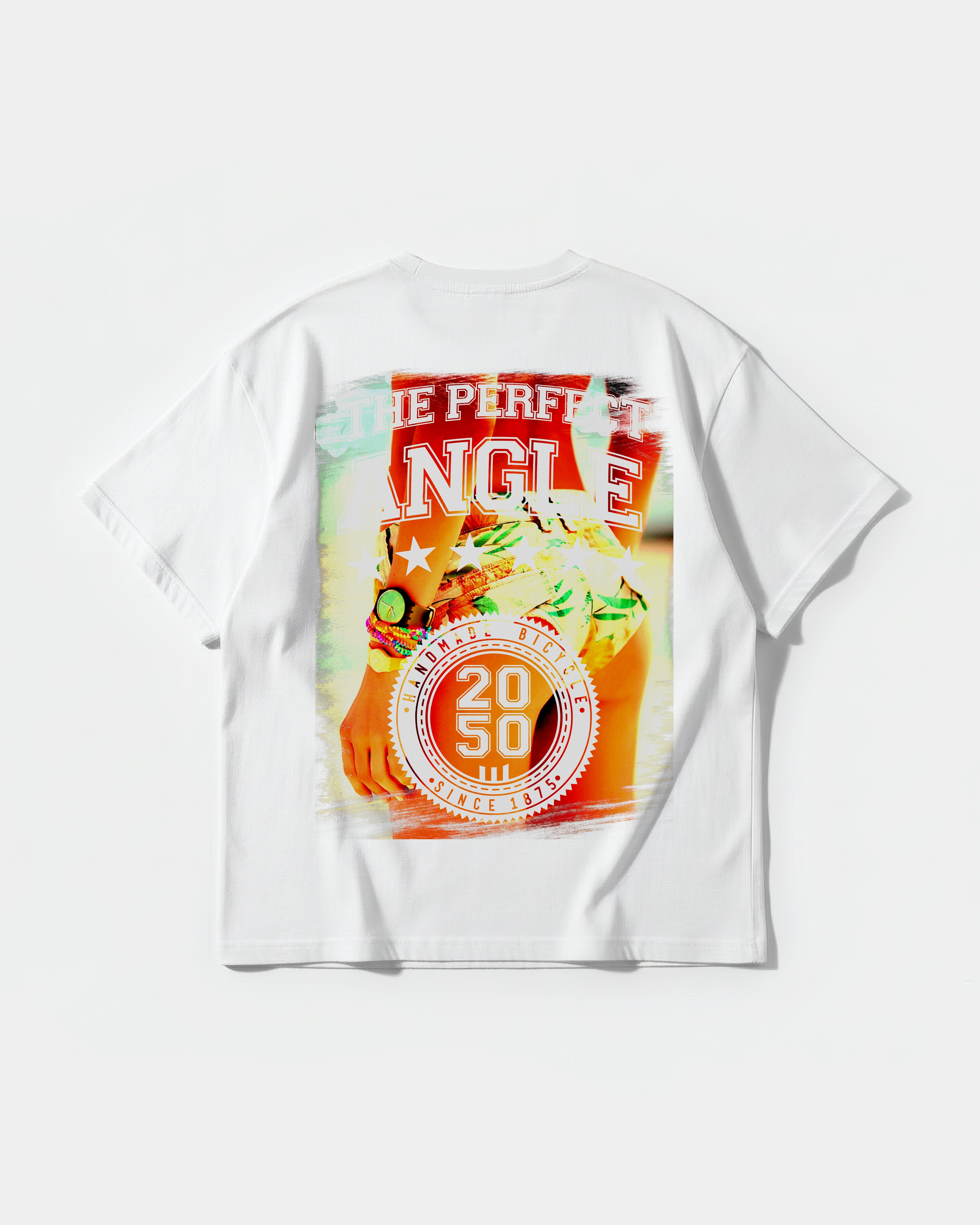 Camiseta The Perfect Angle Big Back Oversize Basic Blanco