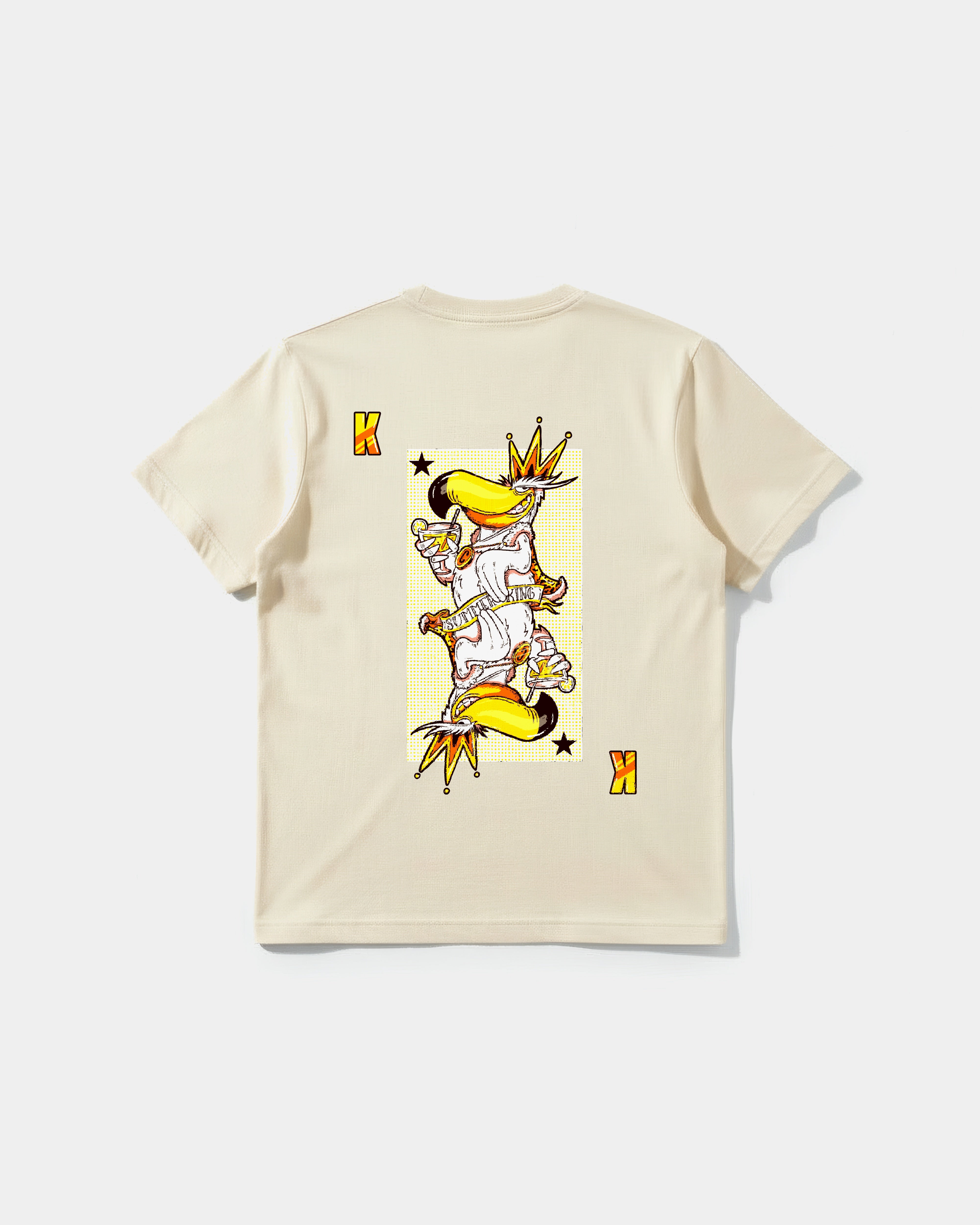Camiseta King S Cocktail Big Back Regular Basic Beige
