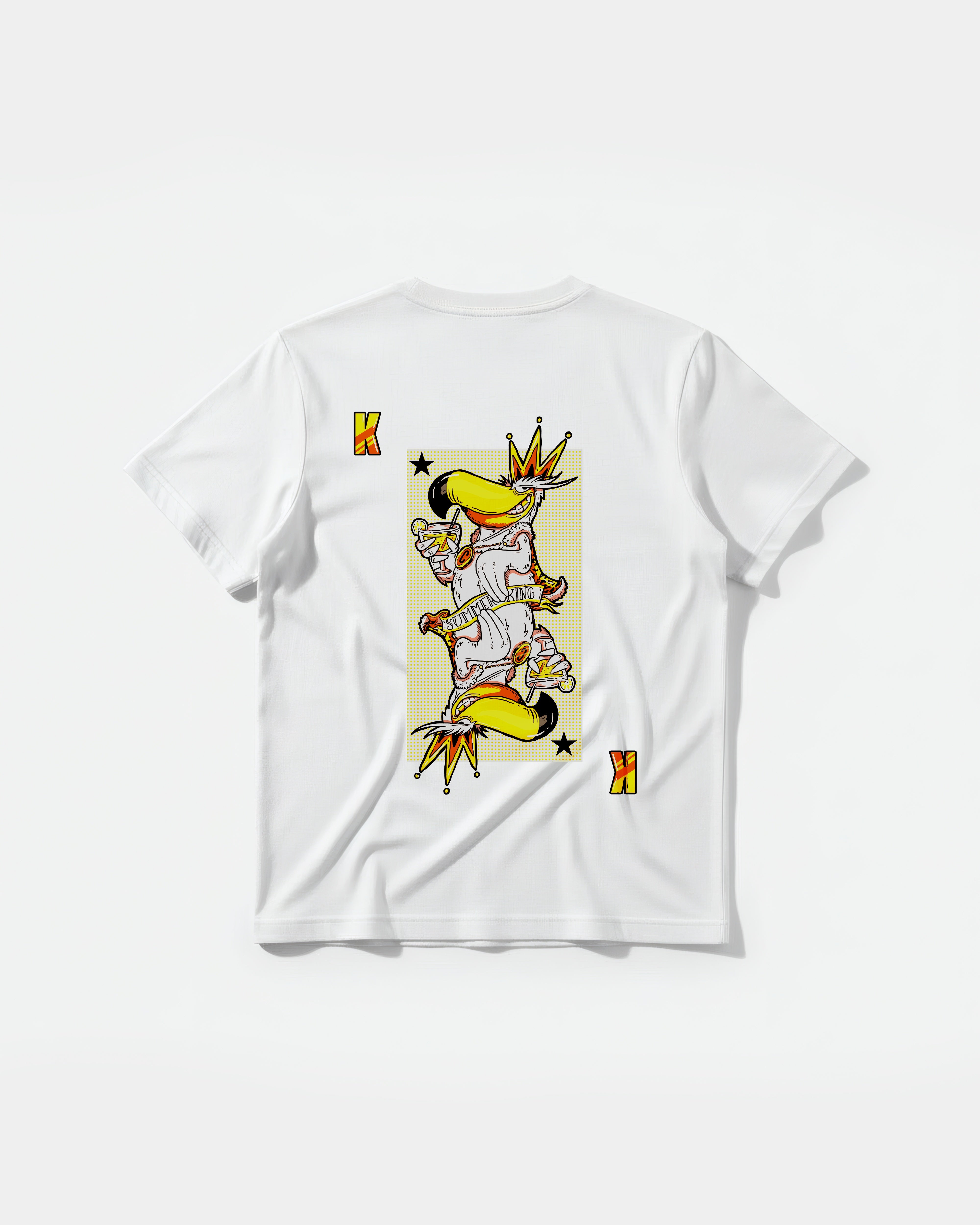 Camiseta King S Cocktail Big Back Regular Basic Blanco