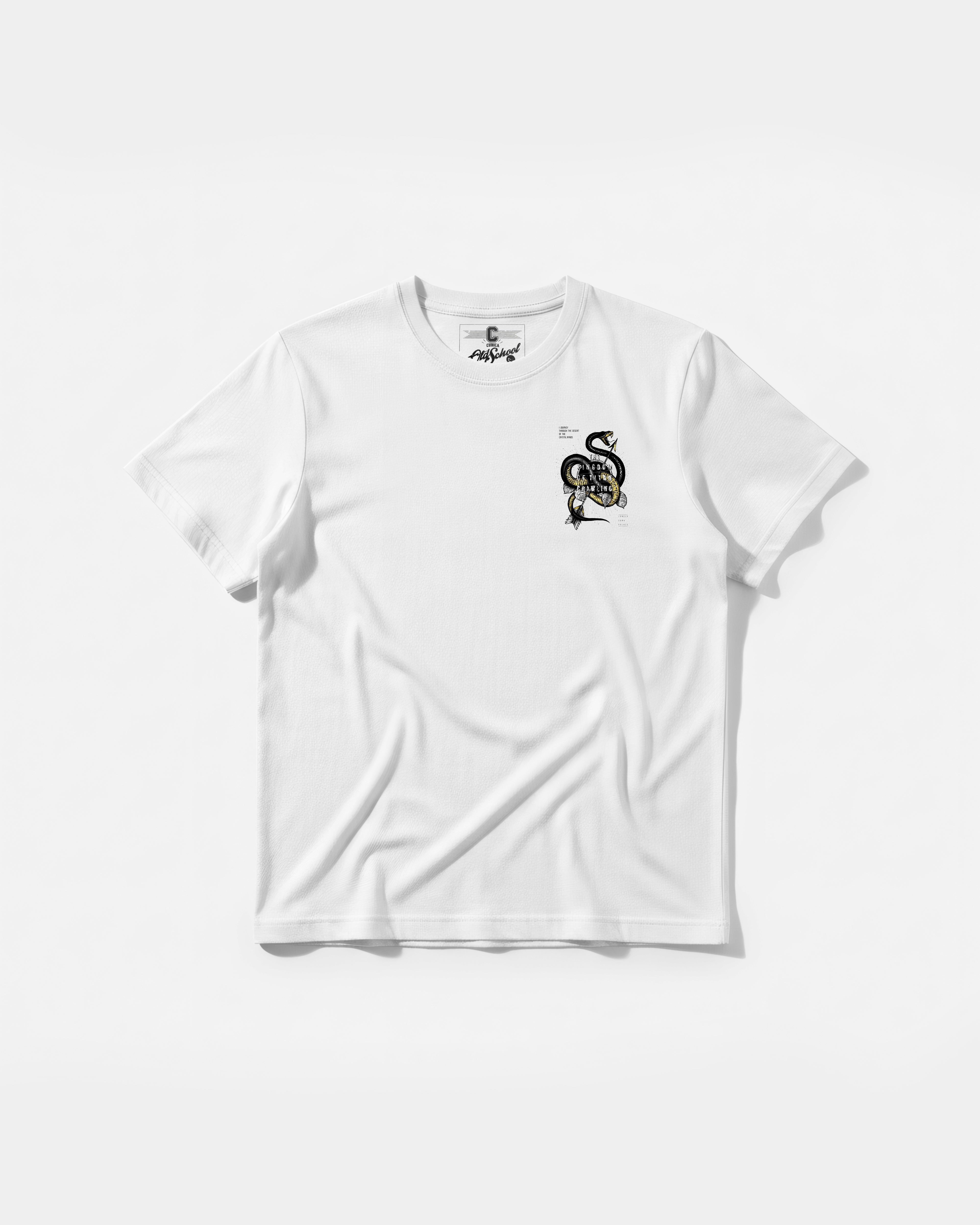 Camiseta The Kingdom Pocket Front Regular Basic Blanco