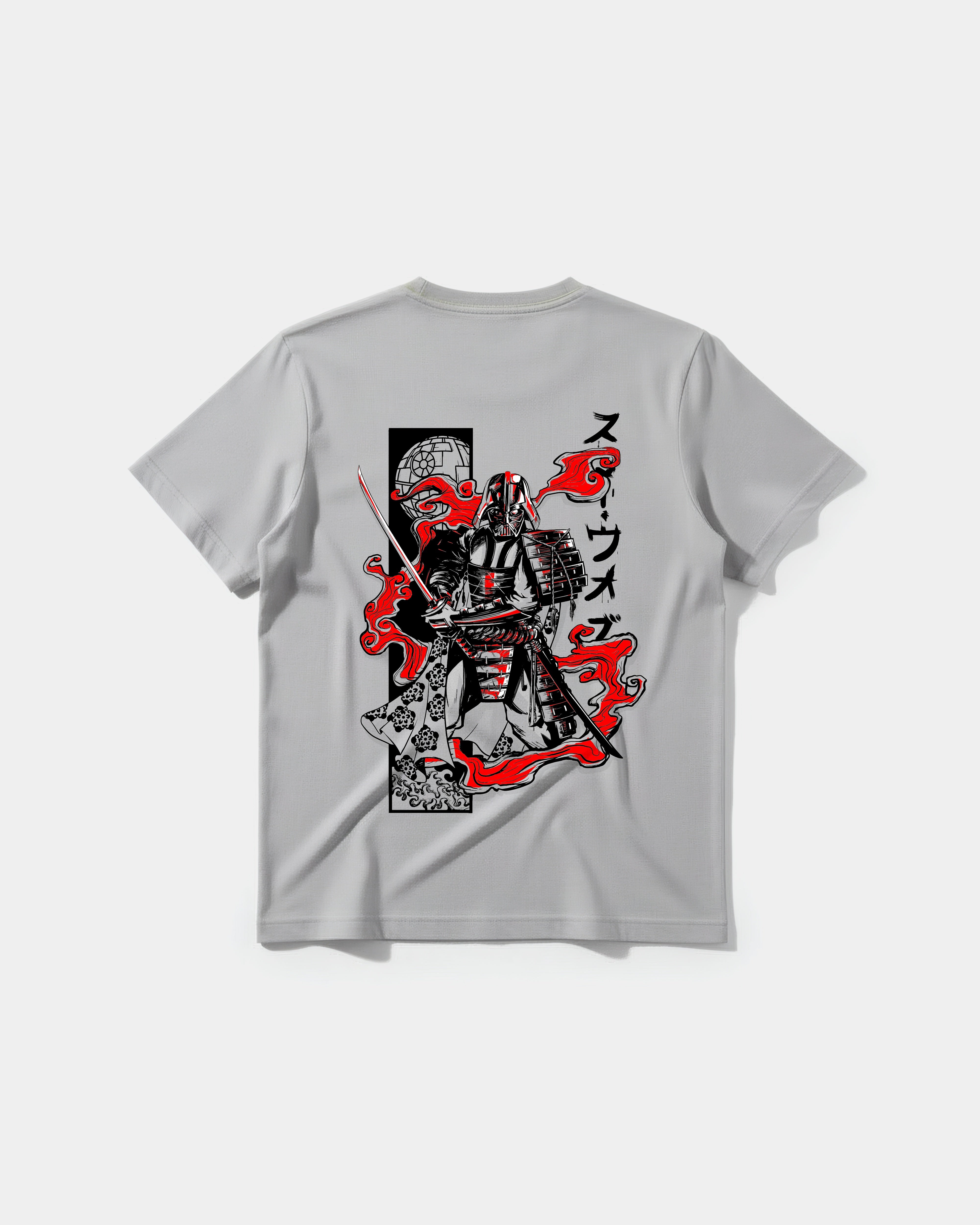Camiseta Darth Vader Big Regular Back Basic Gris