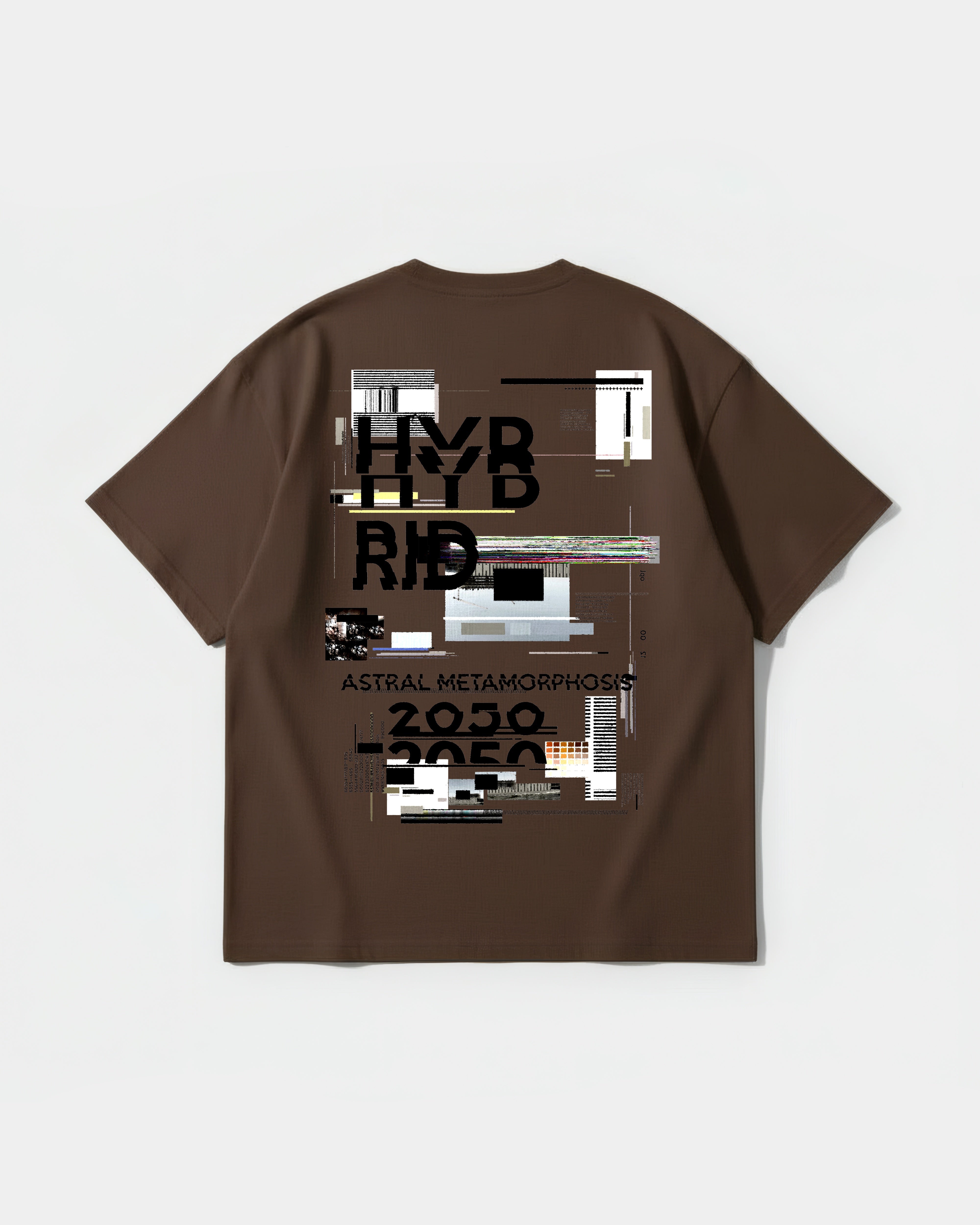 Camiseta Astral Big Back Oversize Basic Marron