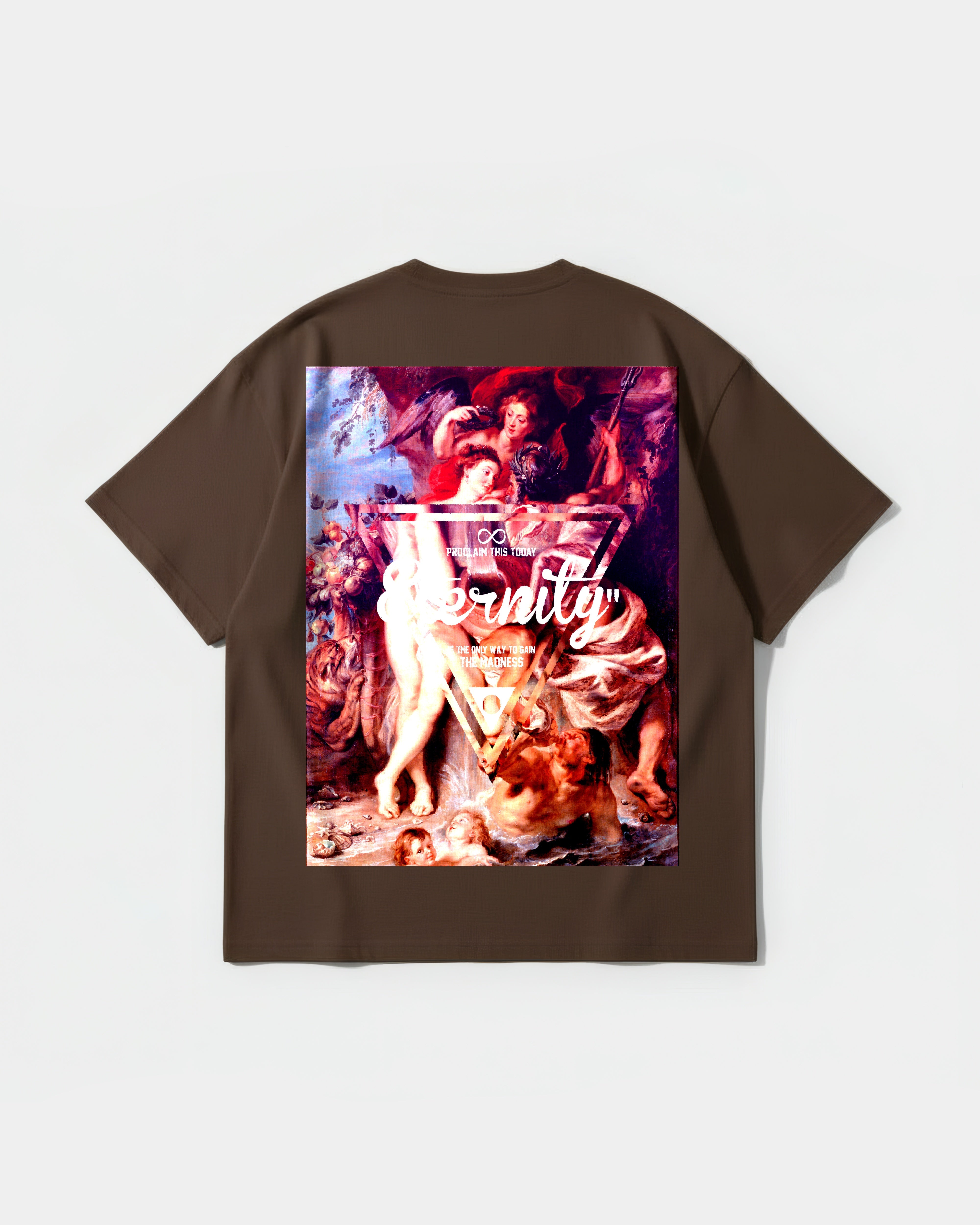 Camiseta Eternity Proclaim Big Oversize Back Basic Marron