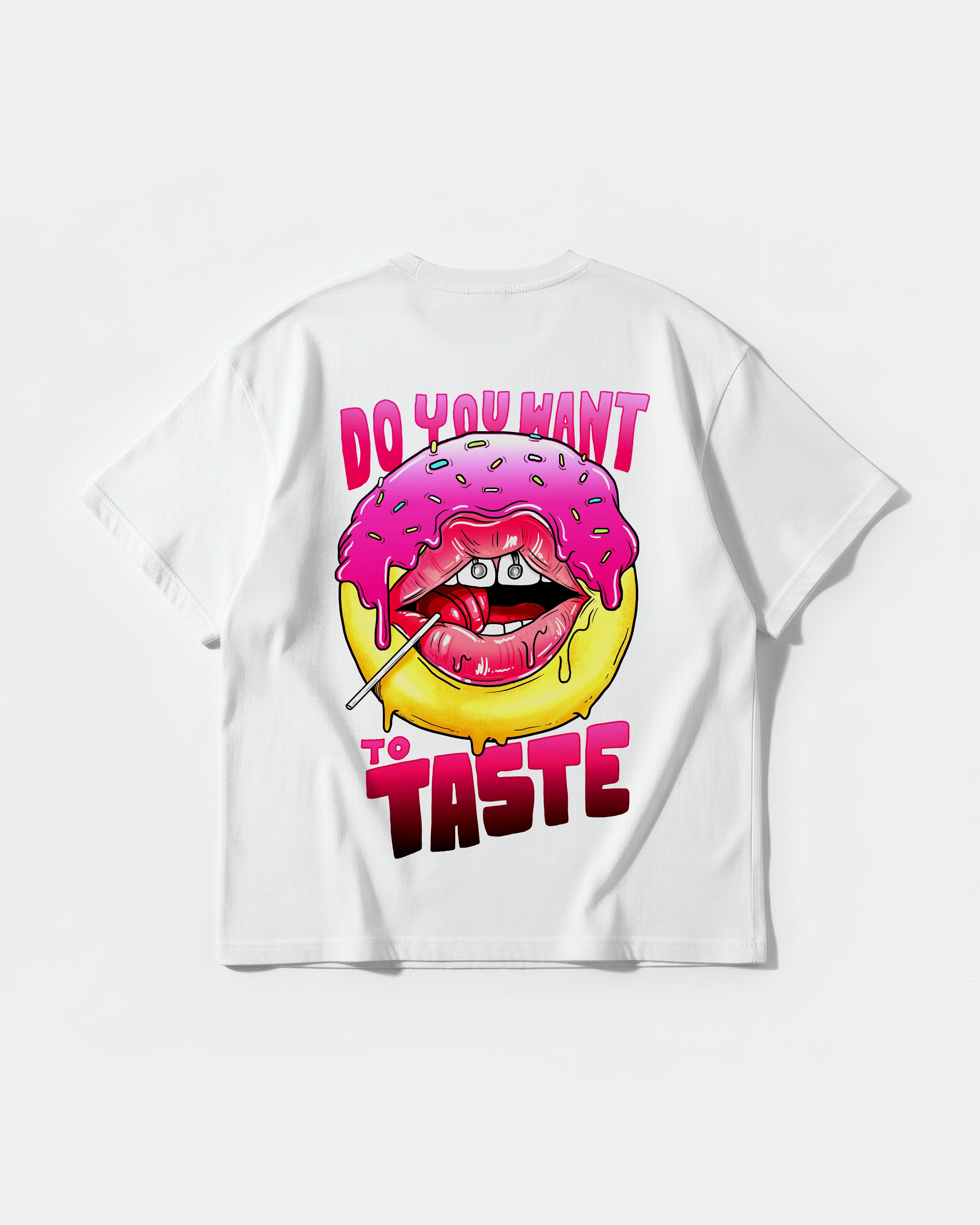Camiseta Do You Want Pocket Oversize Front Basic Blanco