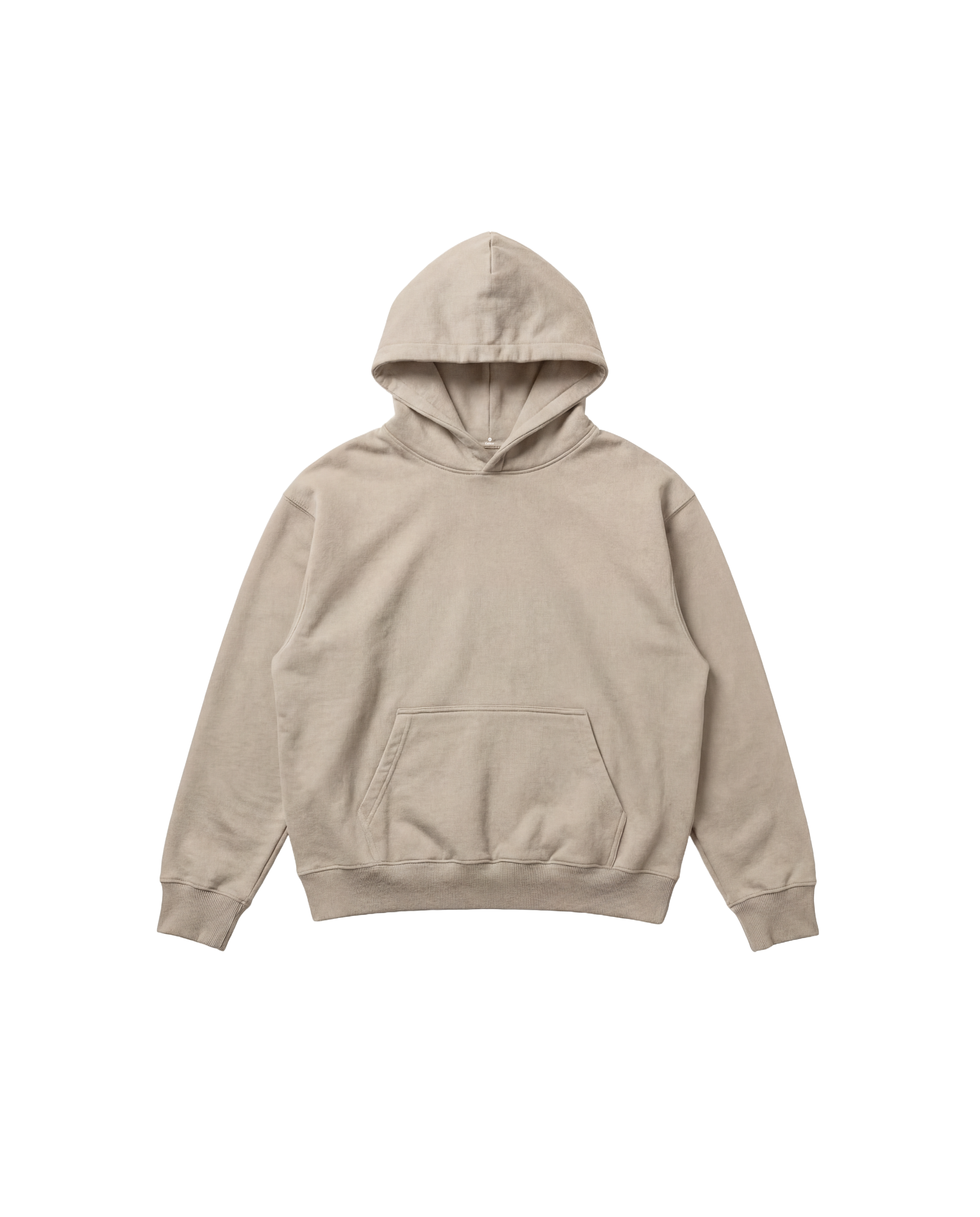 Hoodie Unicolor Cubica Beige