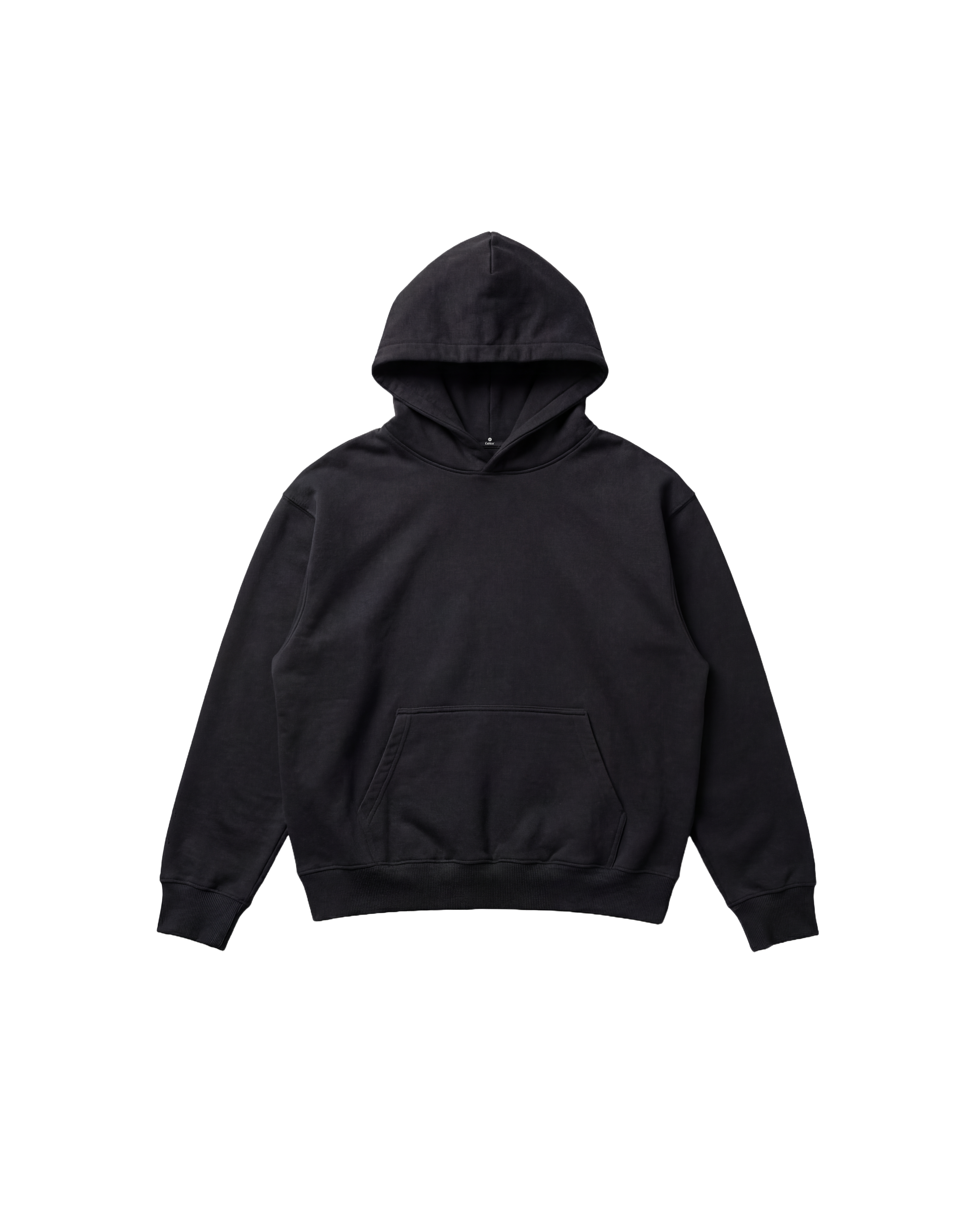 Hoodie Unicolor Cubica Negro