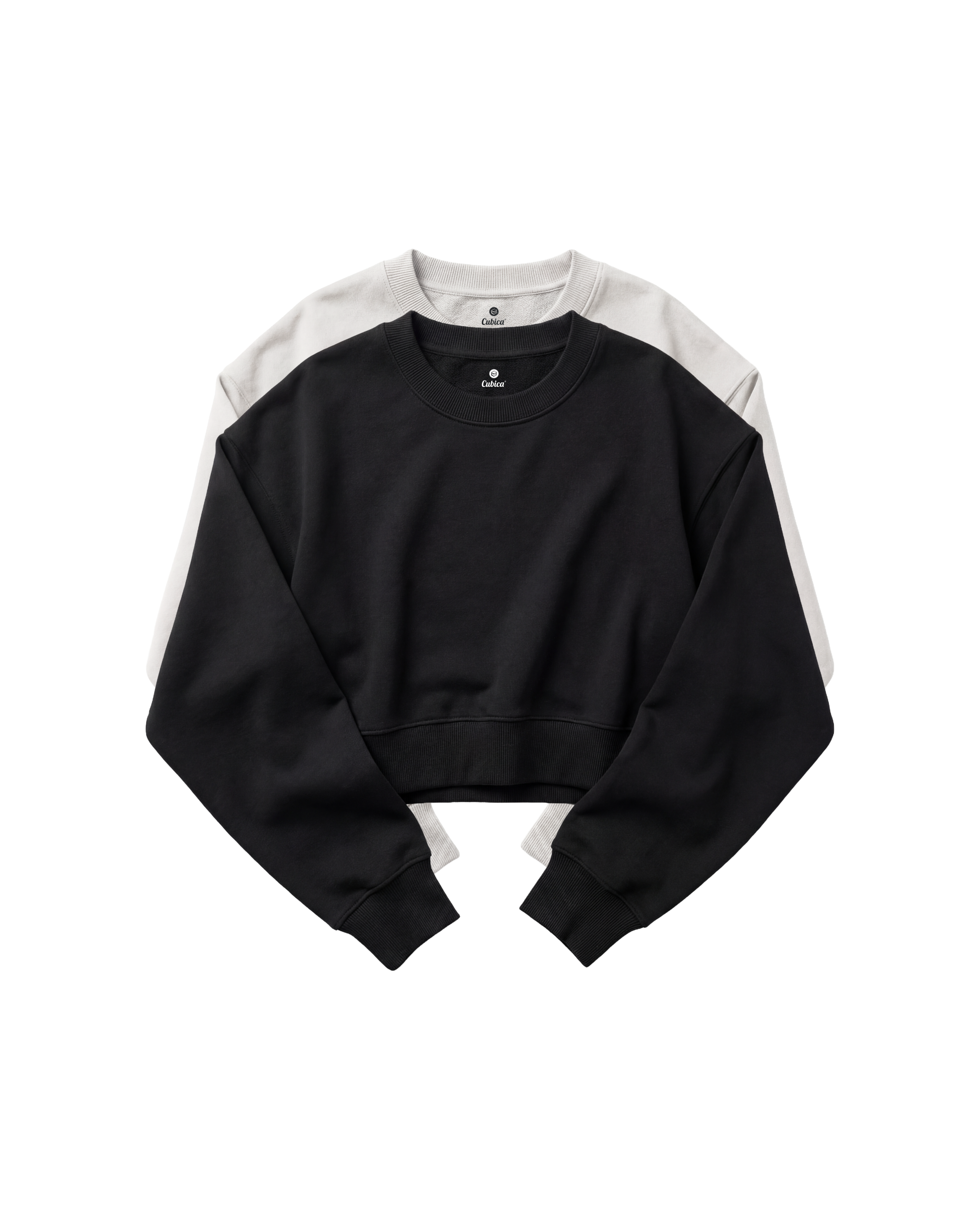 Pack X2 Sweatshirt Crop Top