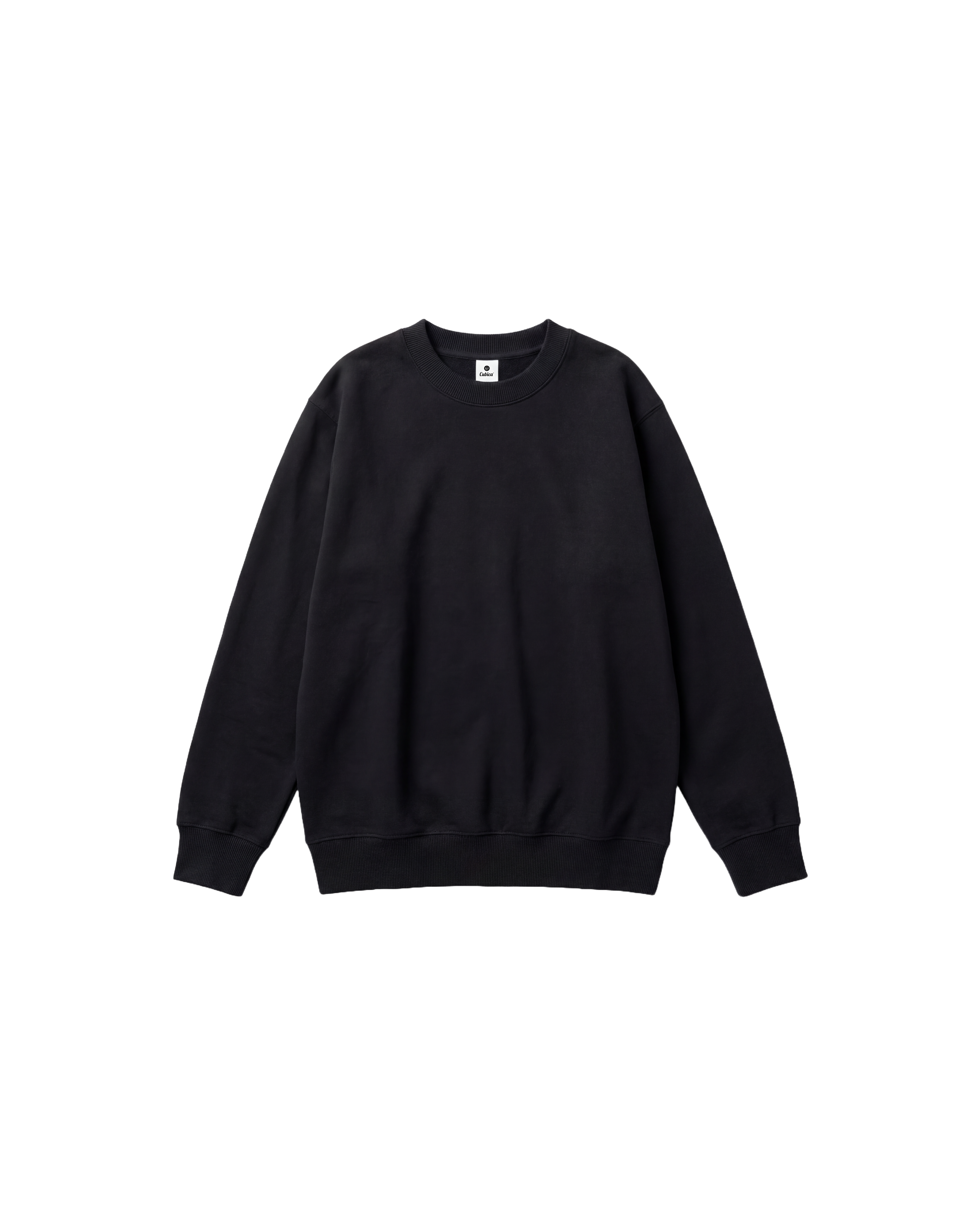 Sweatshirt Unicolor Cubica Negro