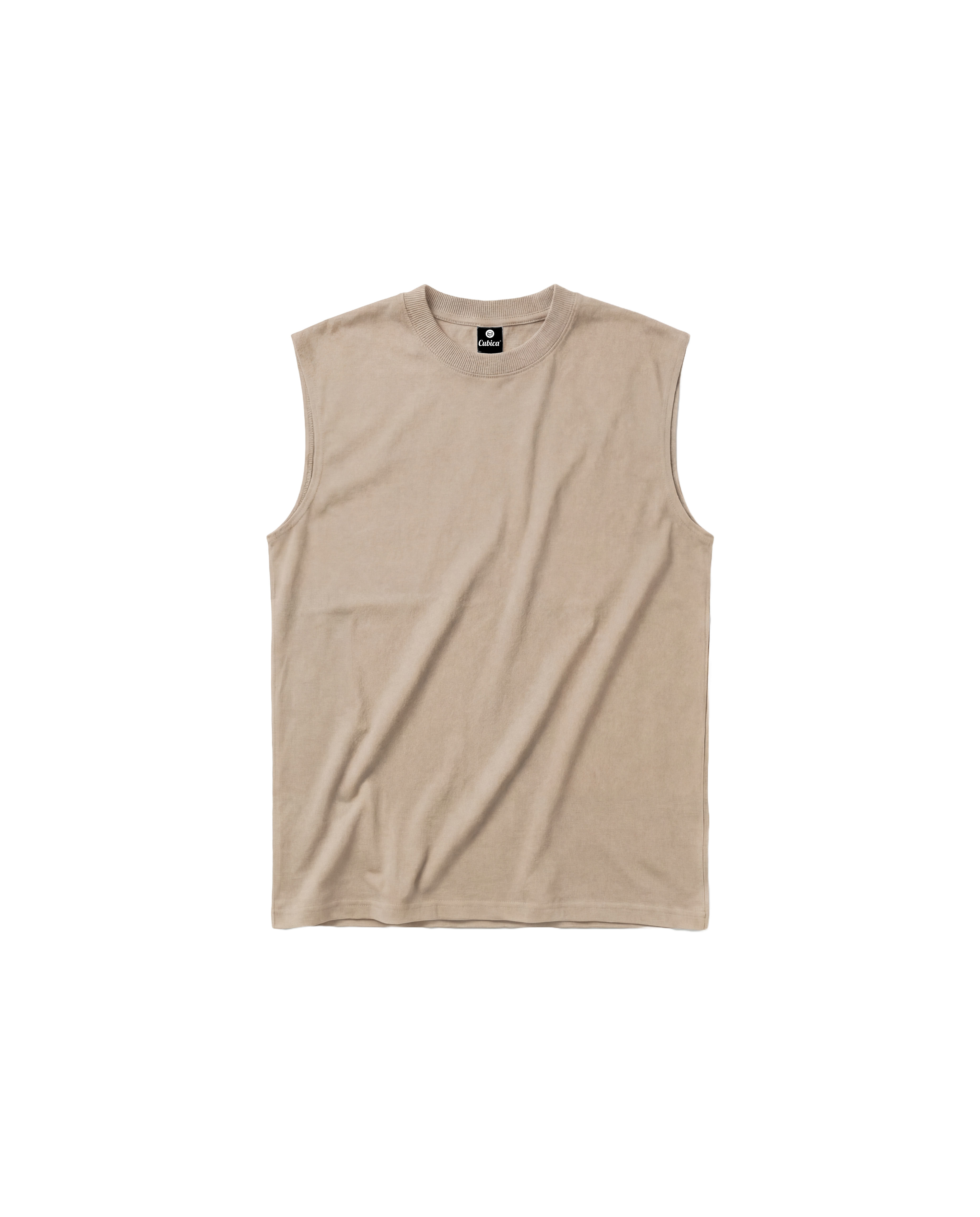 Tank Unicolor Cubica Beige