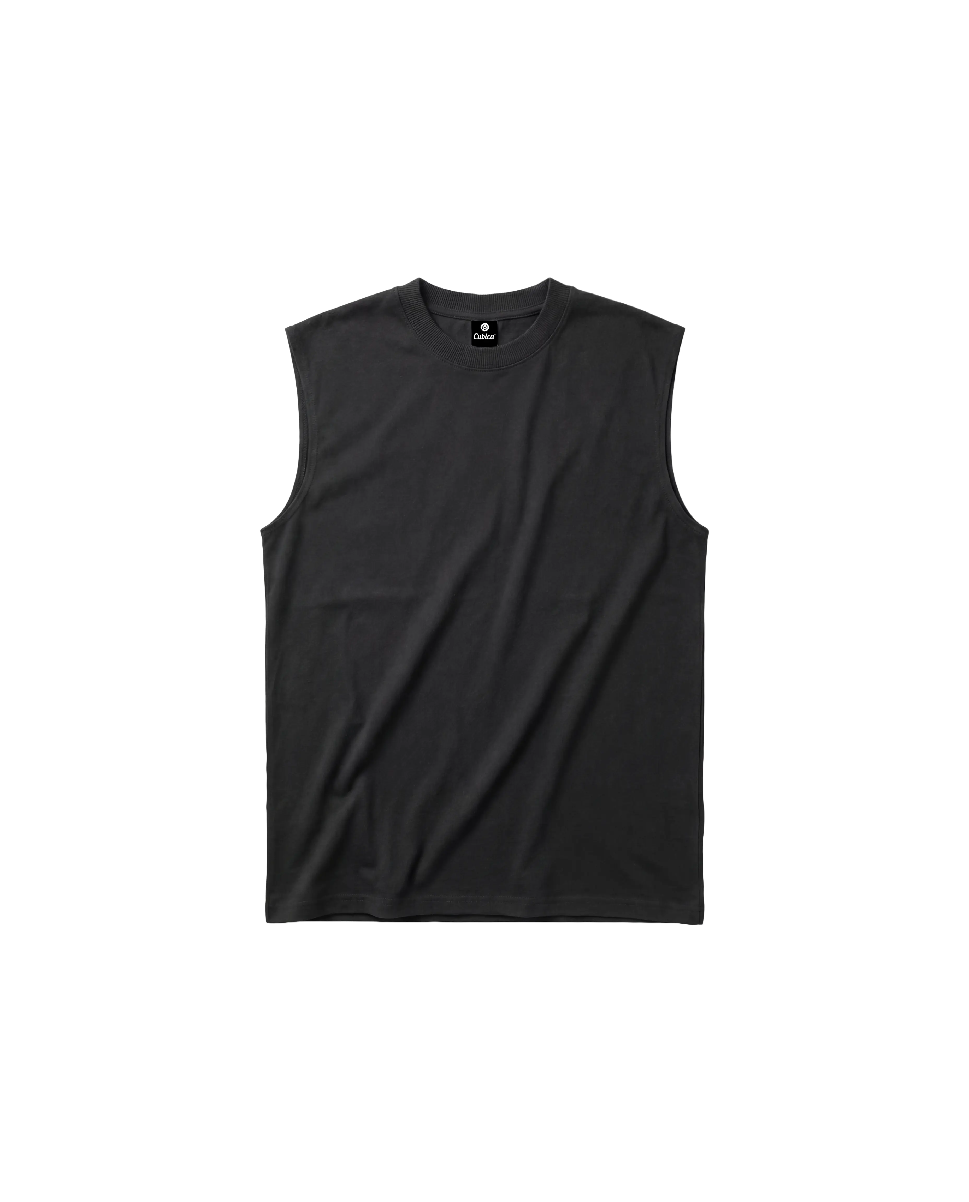 Tank Unicolor Cubica Negro