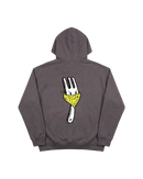 Angry Fork Hoodie 410 Gris Oscuro Cubica