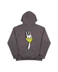 Angry Fork Hoodie 410 Gris Oscuro Cubica