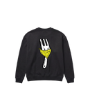 Angry Fork Sweatshirt 410 Negro Cubica