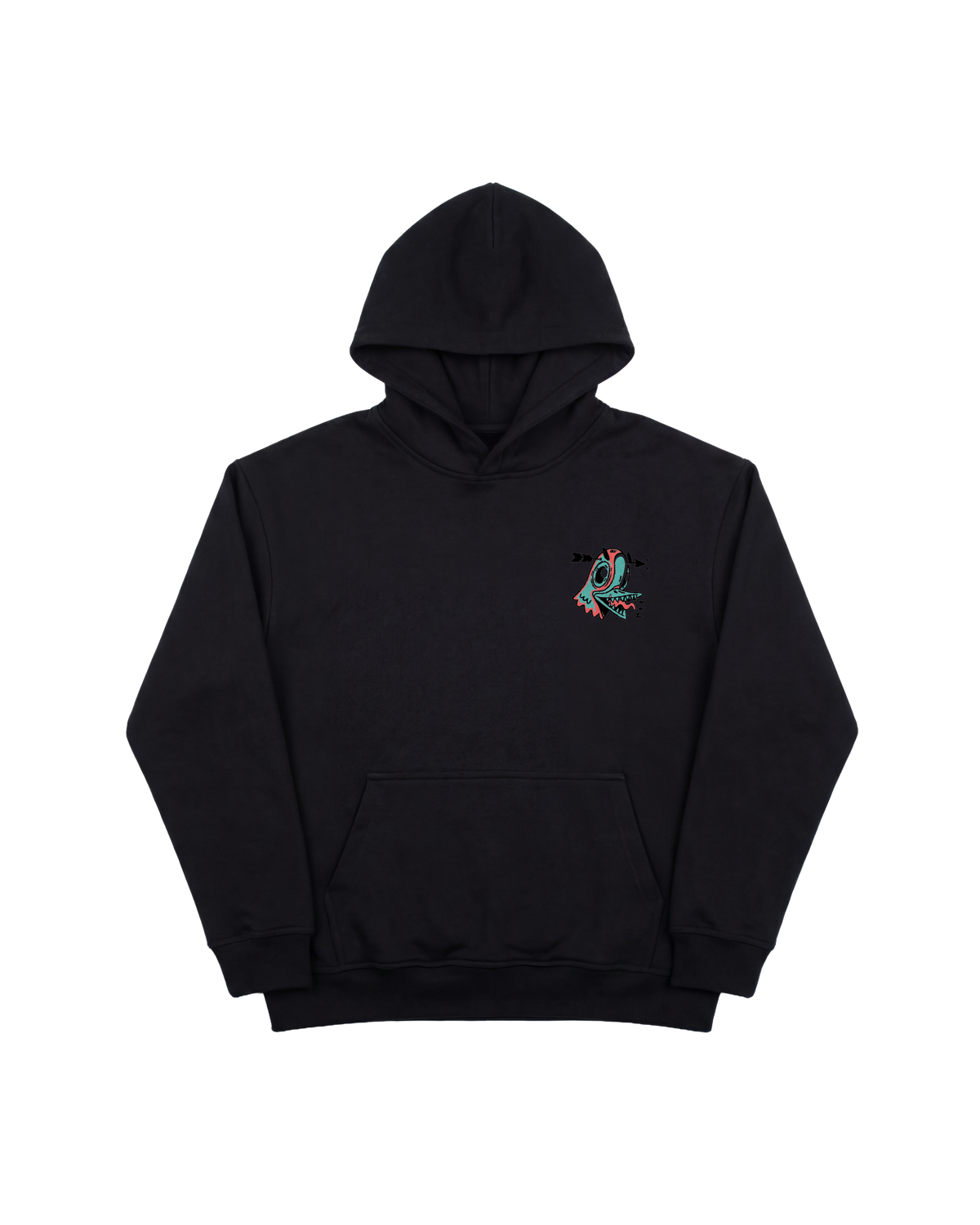 Angry Paloma Hoodie 410 Negro Cubica