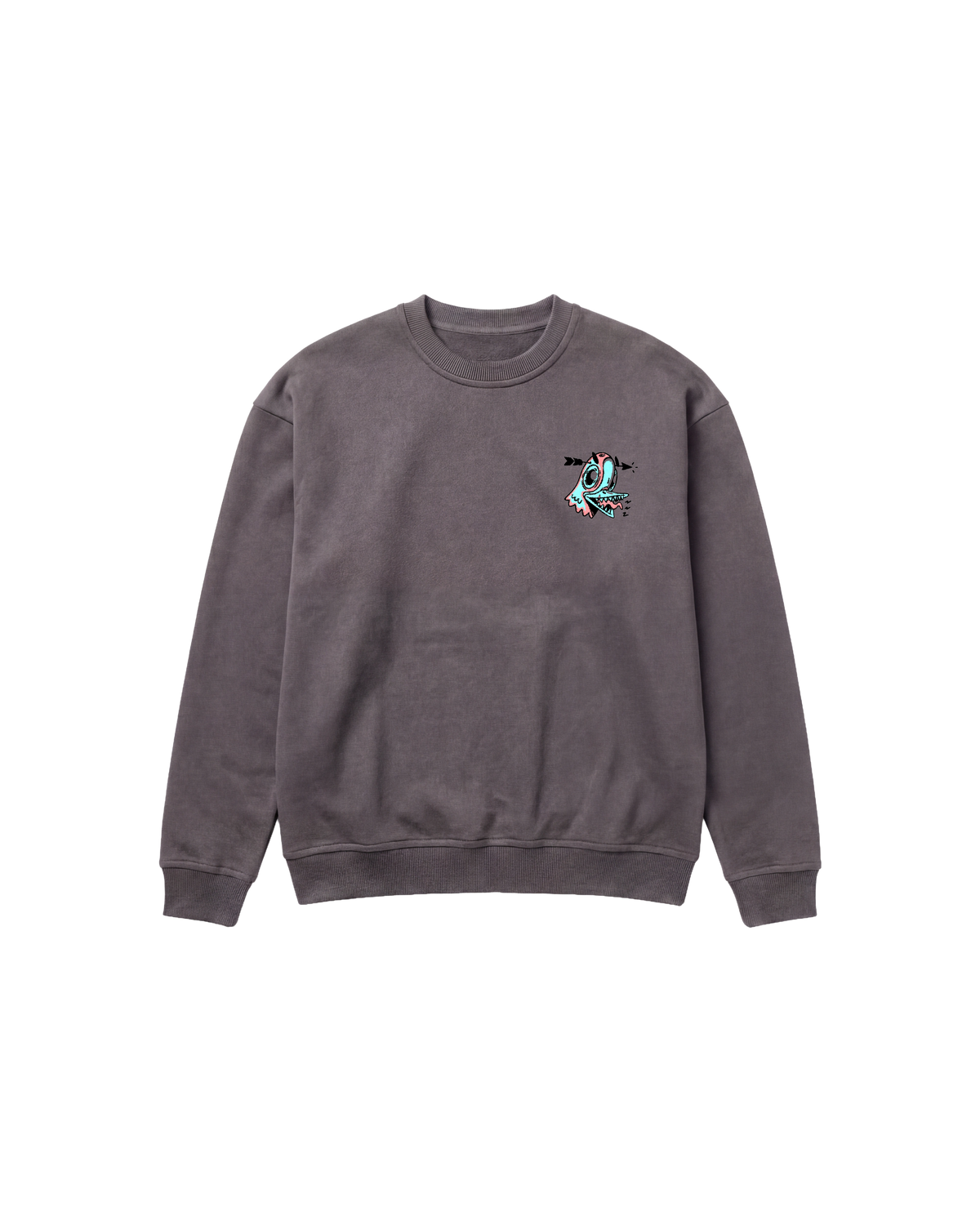 Angry Paloma Sweatshirt 410 Gris Oscuro Cubica