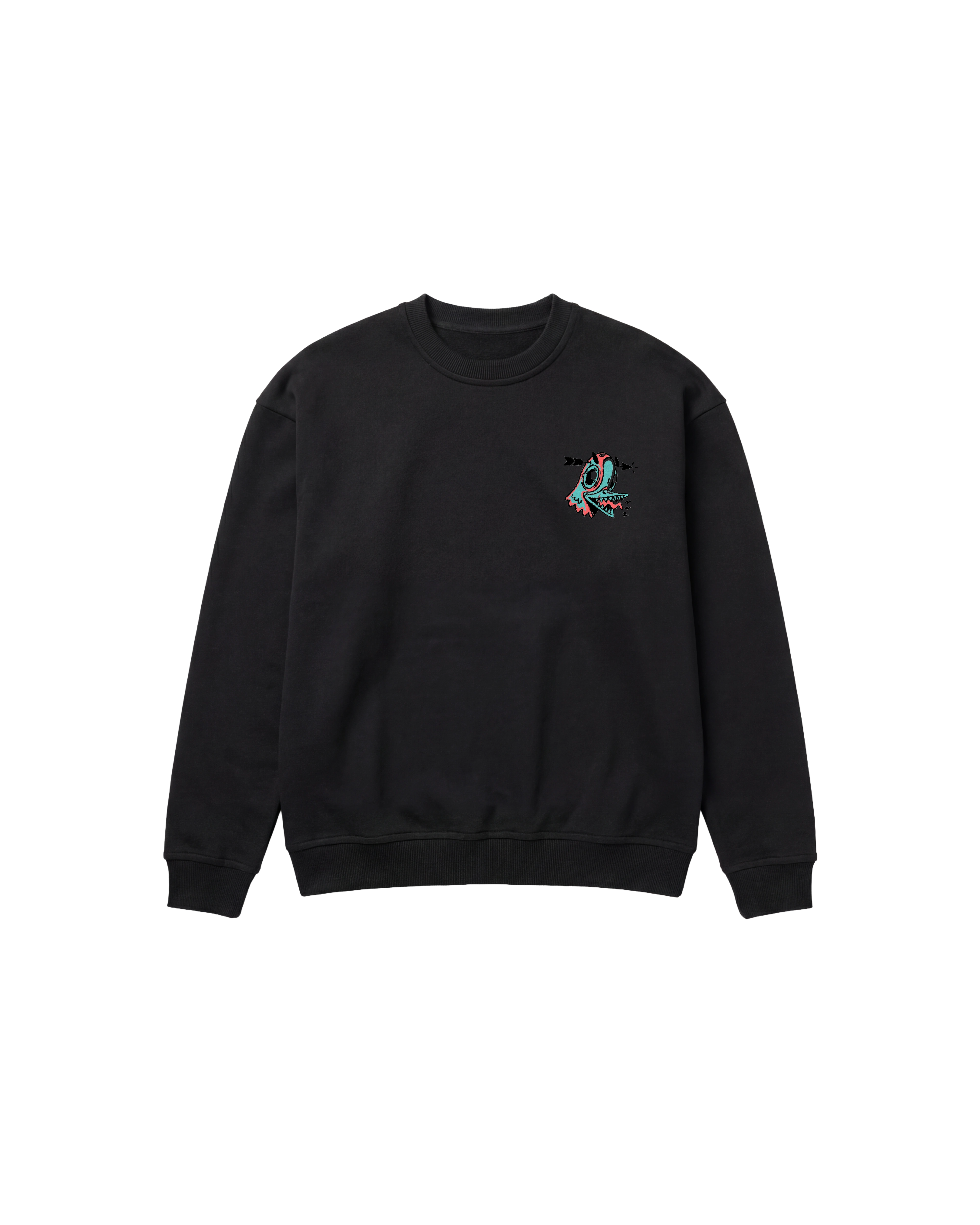 Angry Paloma Sweatshirt 410 Negro Cubica