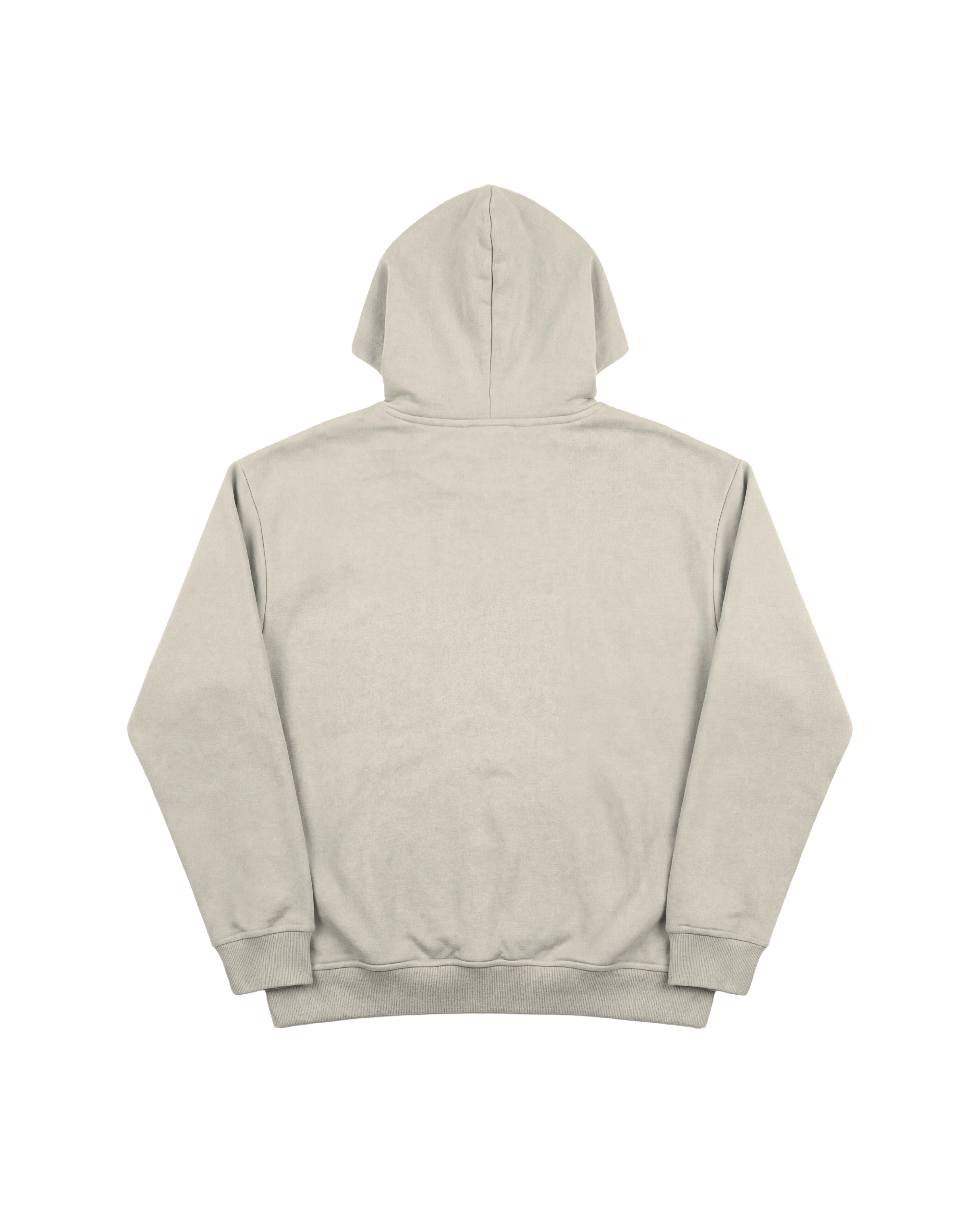Hoodie 410 Crudo Marfil Cubica - Espalda