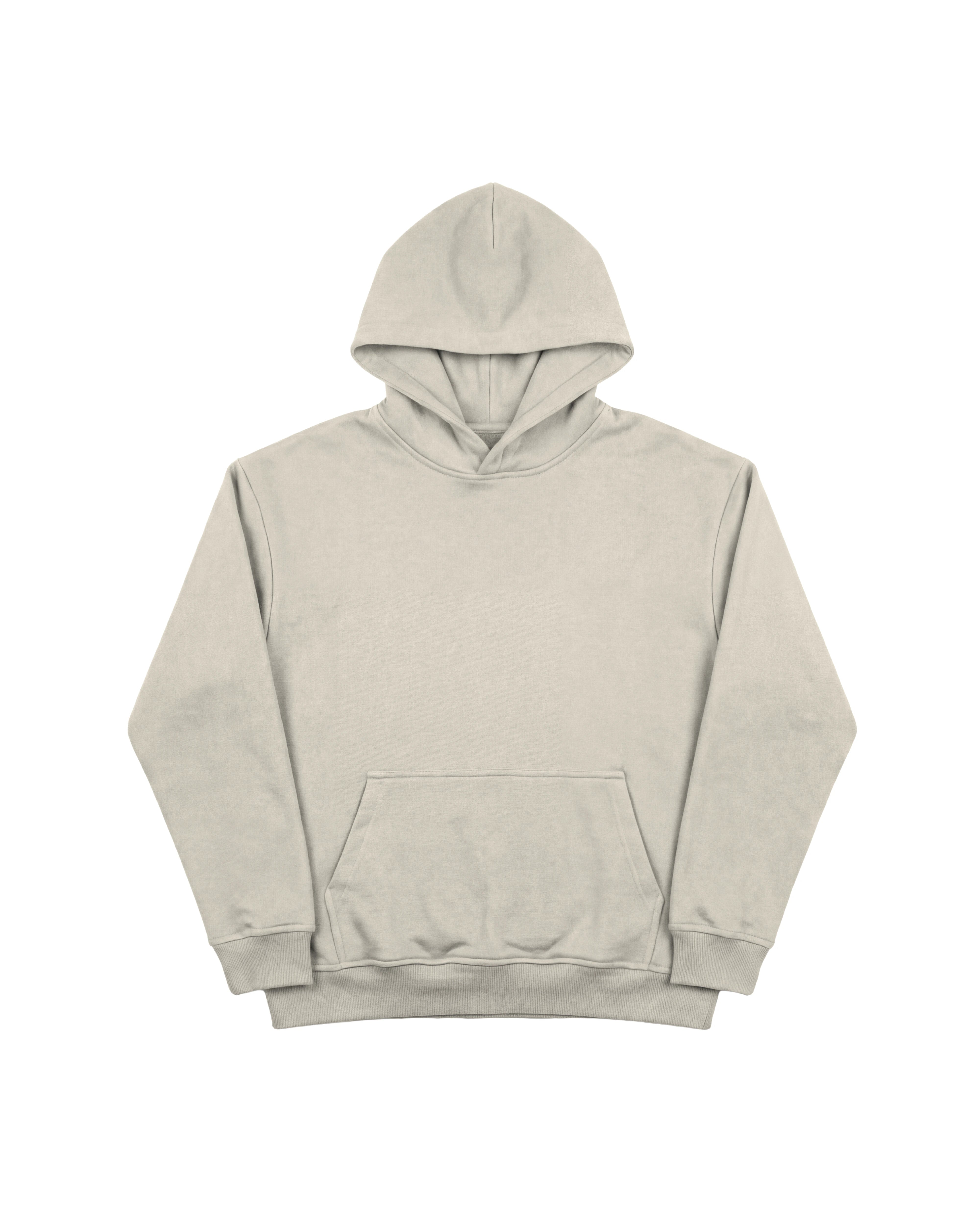 Hoodie 410 Crudo Marfil Cubica - Frente