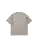 Camiseta Básica Semi Oversize 250g Gris Cemento