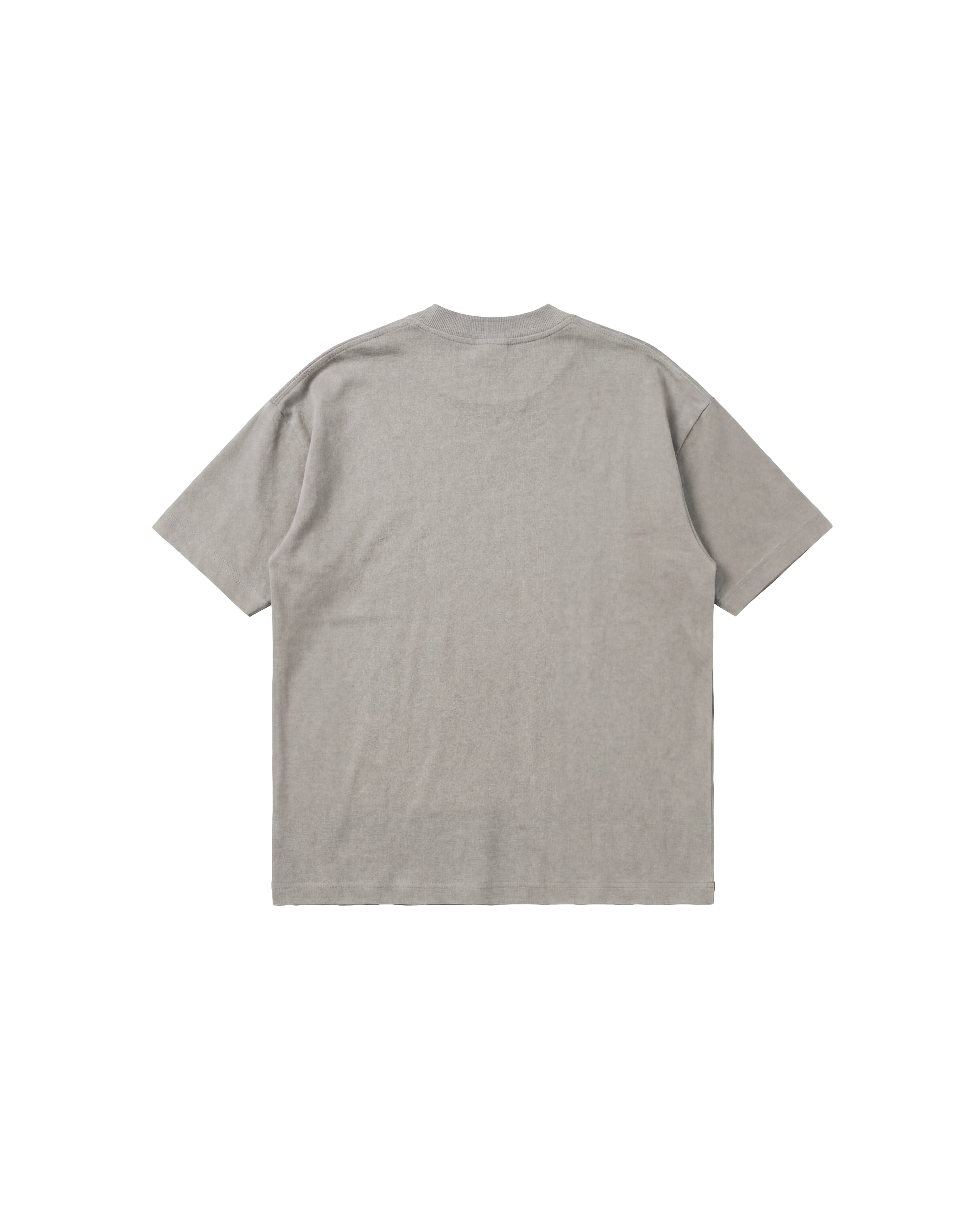 Camiseta Básica Semi Oversize 250g Gris Cemento