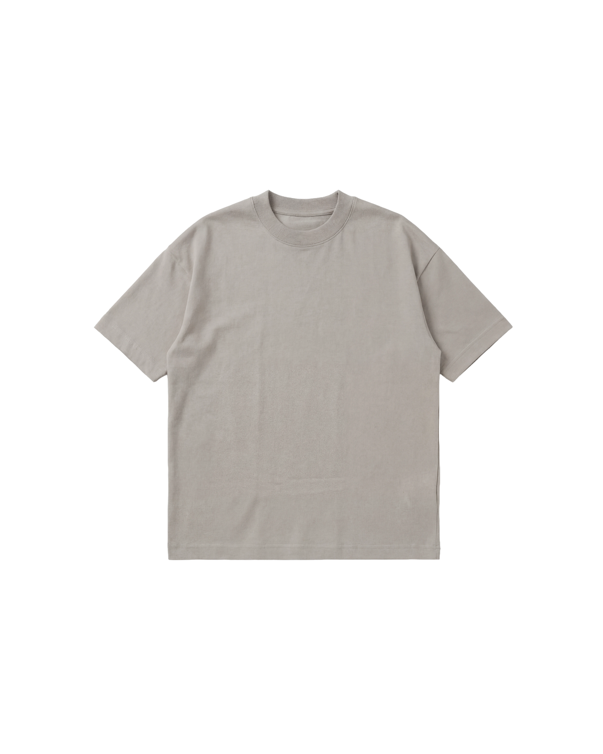 Camiseta Básica Semi Oversize 250g Gris Cemento