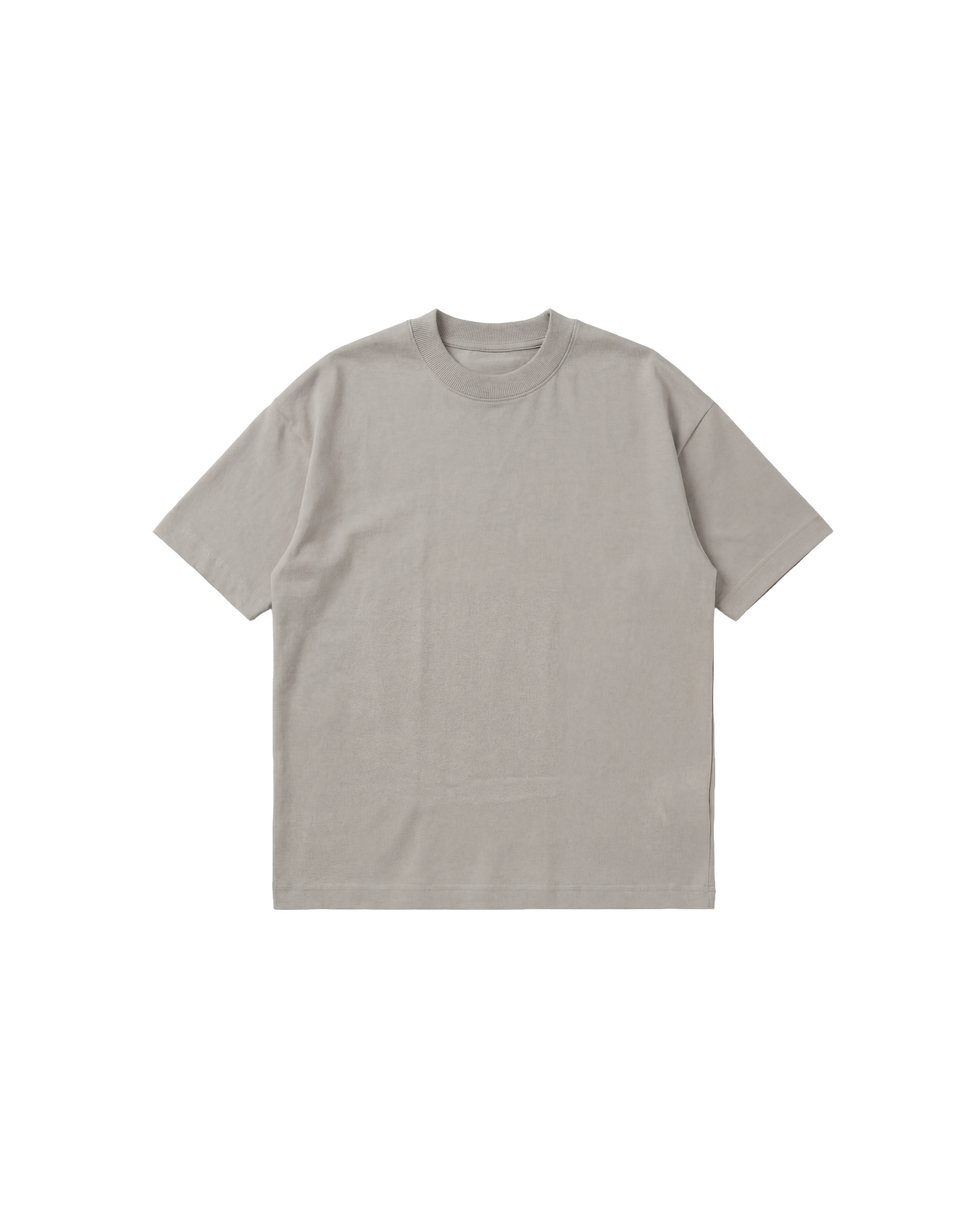 Camiseta Básica Semi Oversize 250g Gris Cemento