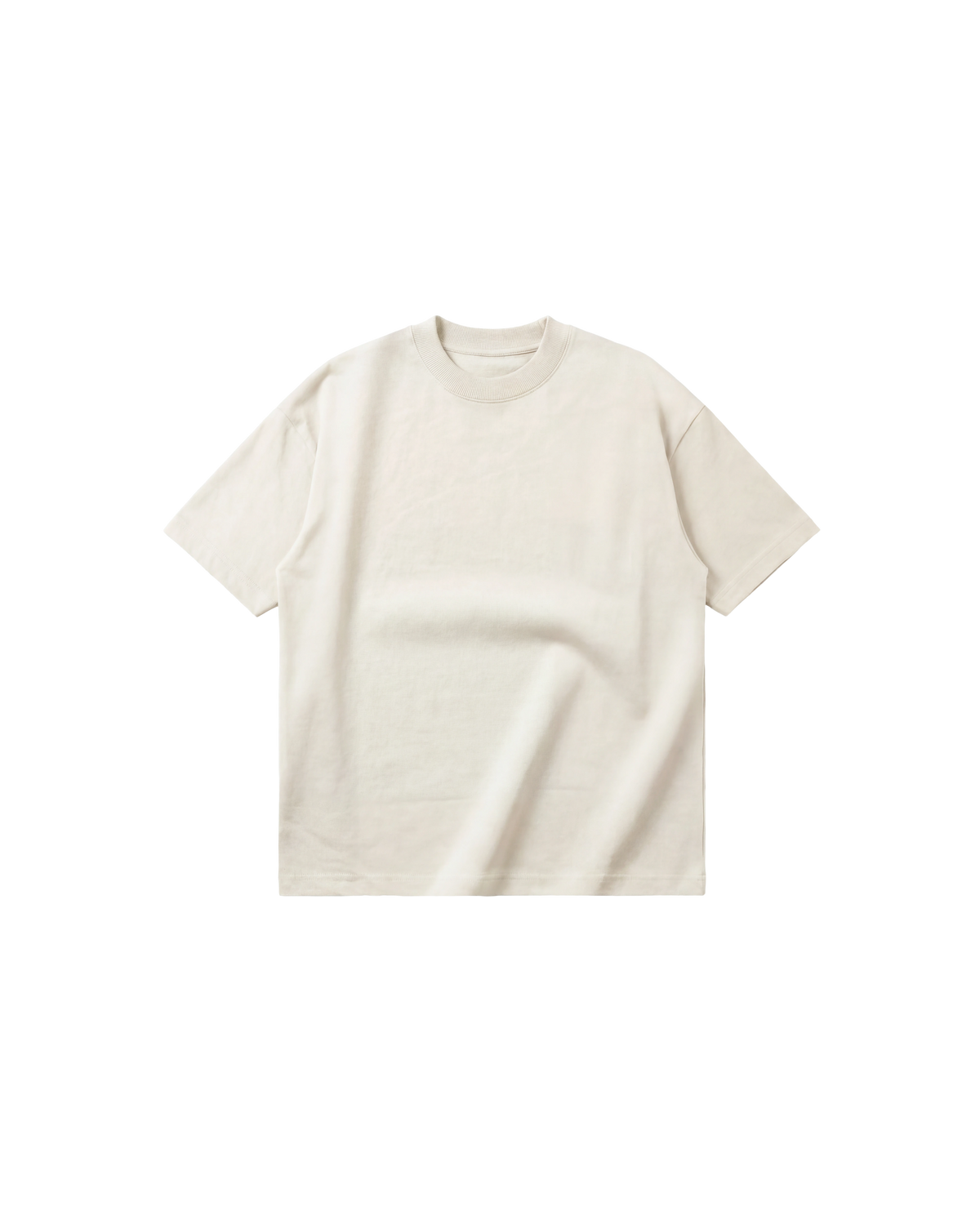 Camiseta Básica Semi Oversize 250g Marfil