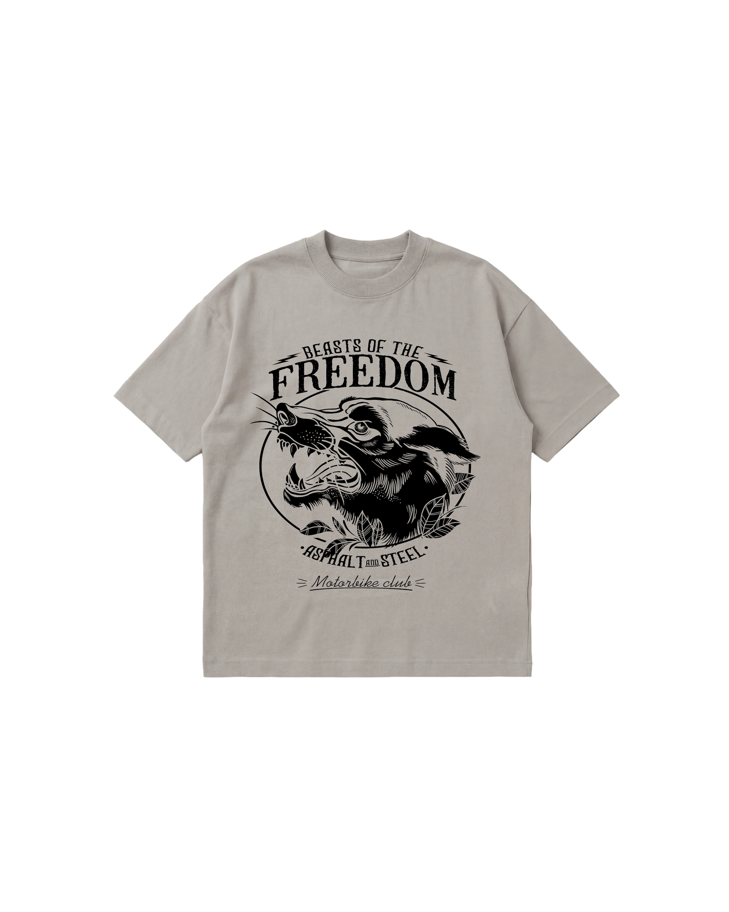 Beast Freedom Semi Oversize 250 Gris Cemento Cubica
