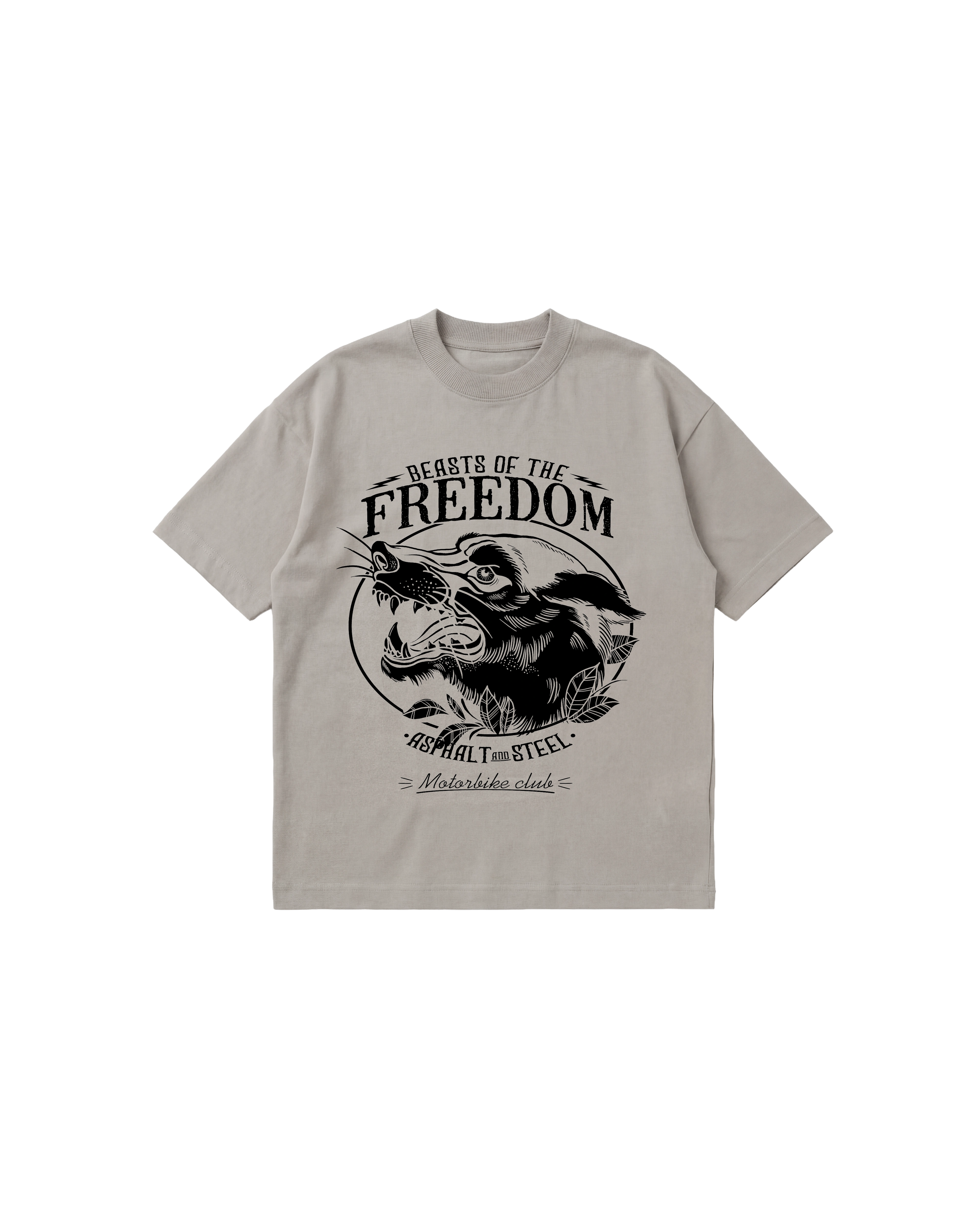 Beast Freedom Semi Oversize 250 Gris Cemento Cubica