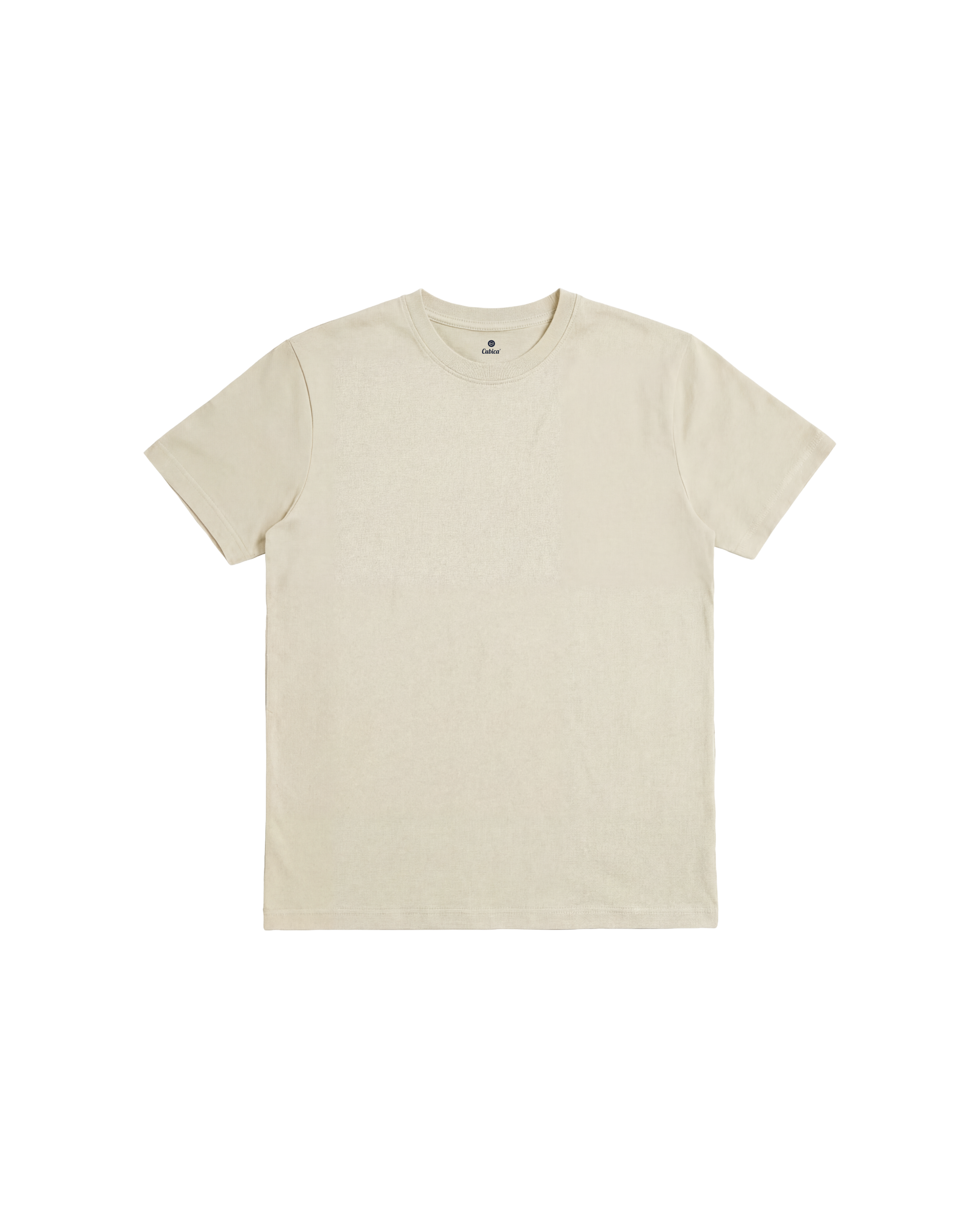 Playera Regular Cubica Beige