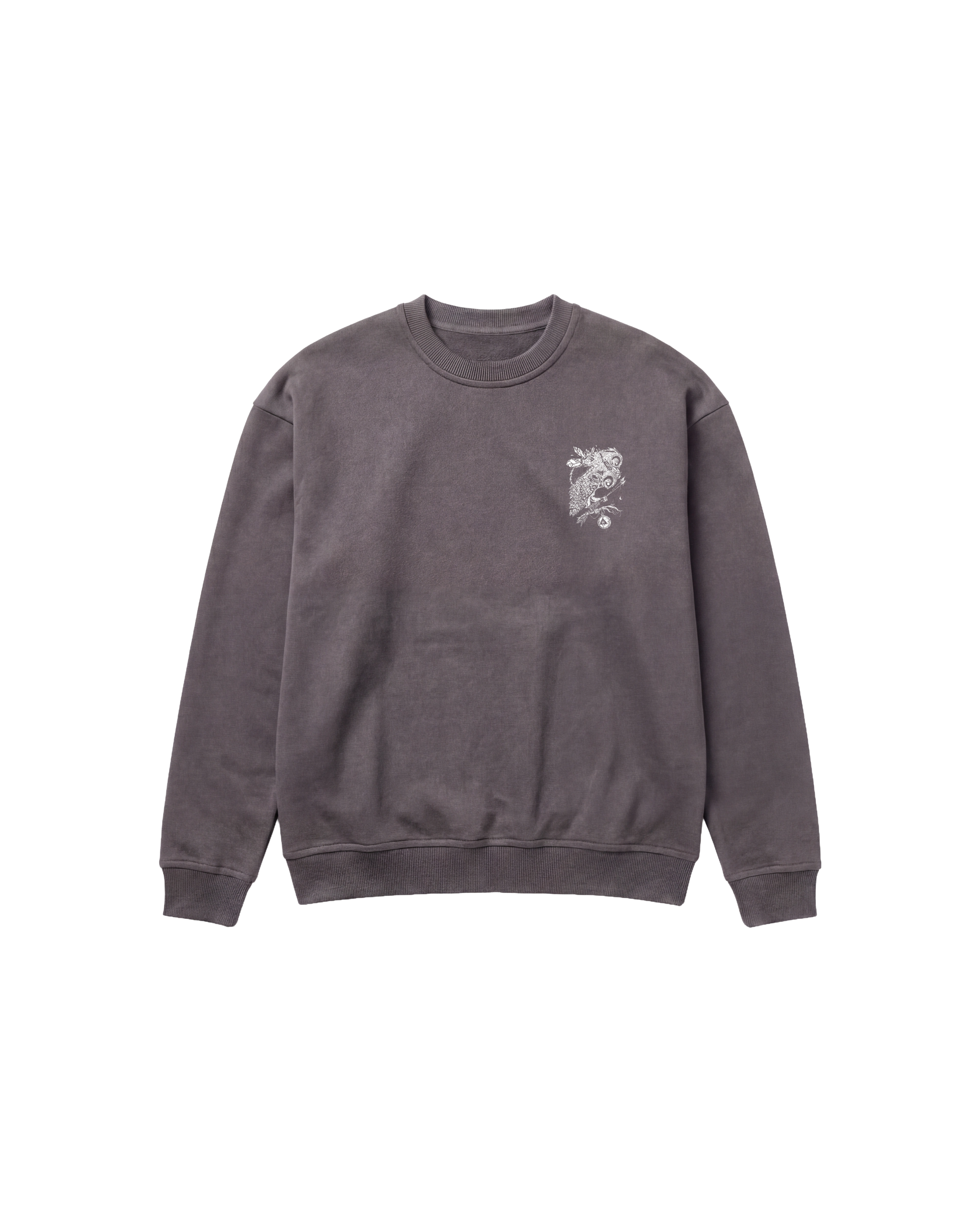 Big Owl Sweatshirt 410 Gris Oscuro Cubica
