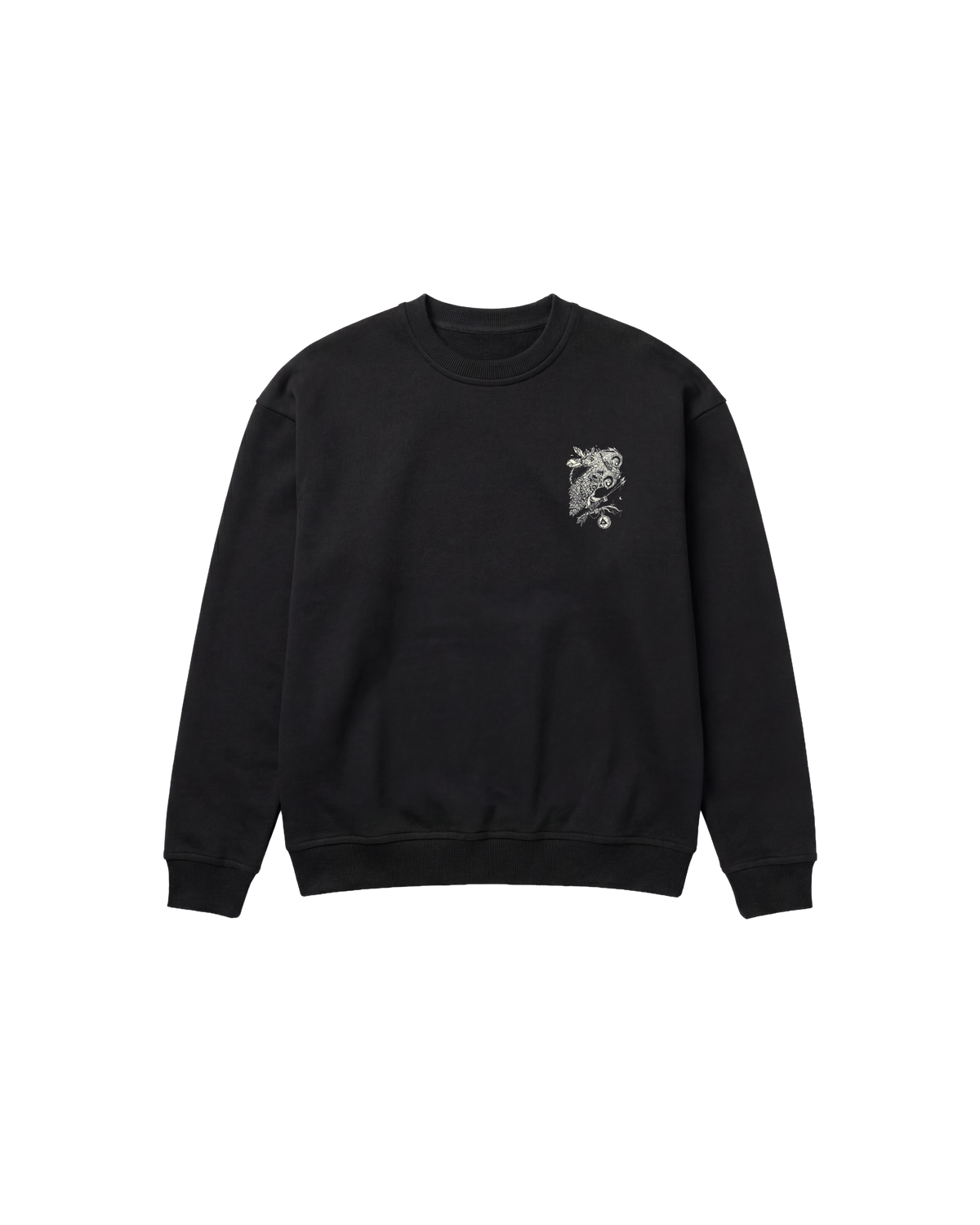 Big Owl Sweatshirt 410 Negro Cubica