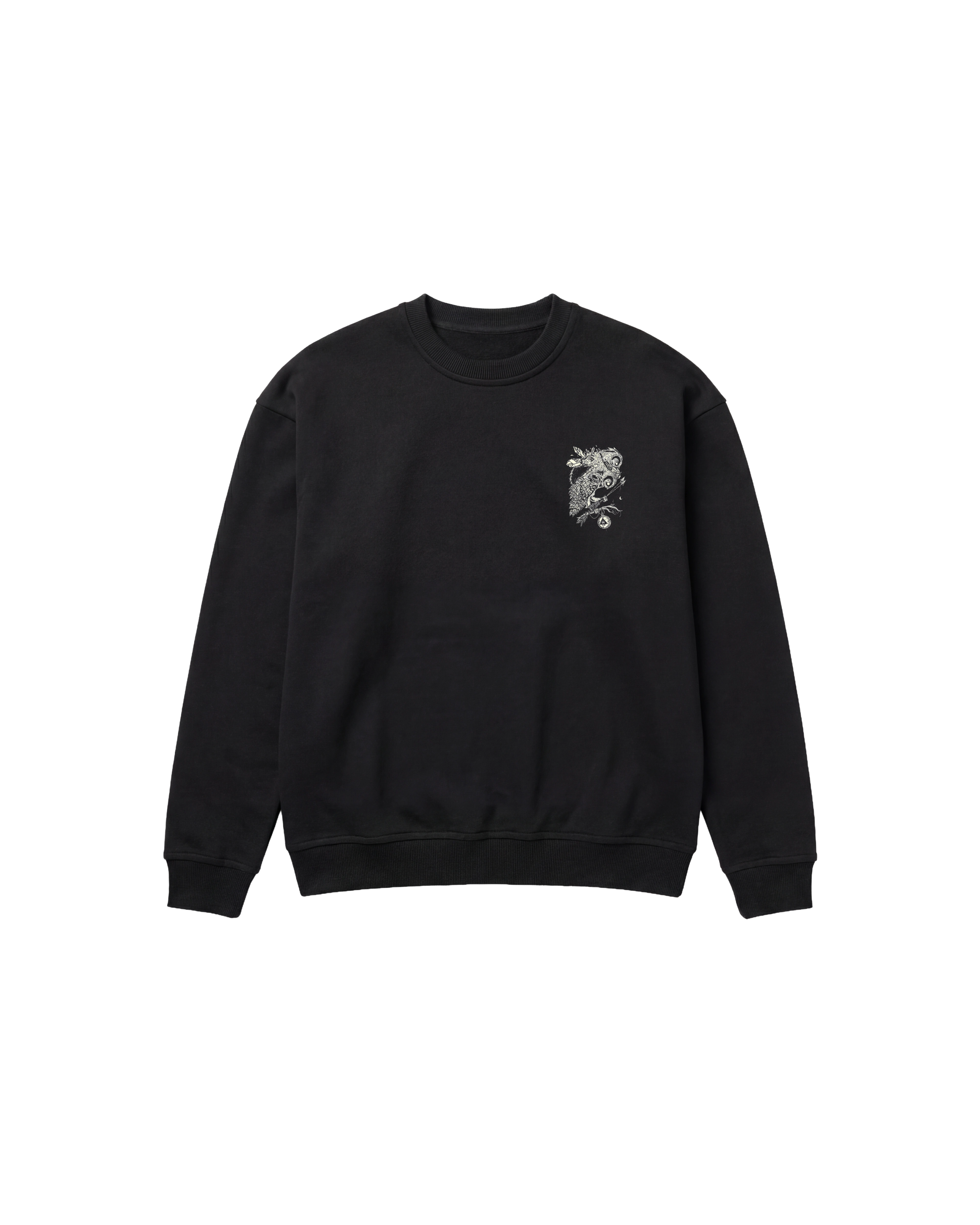 Big Owl Sweatshirt 410 Negro Cubica