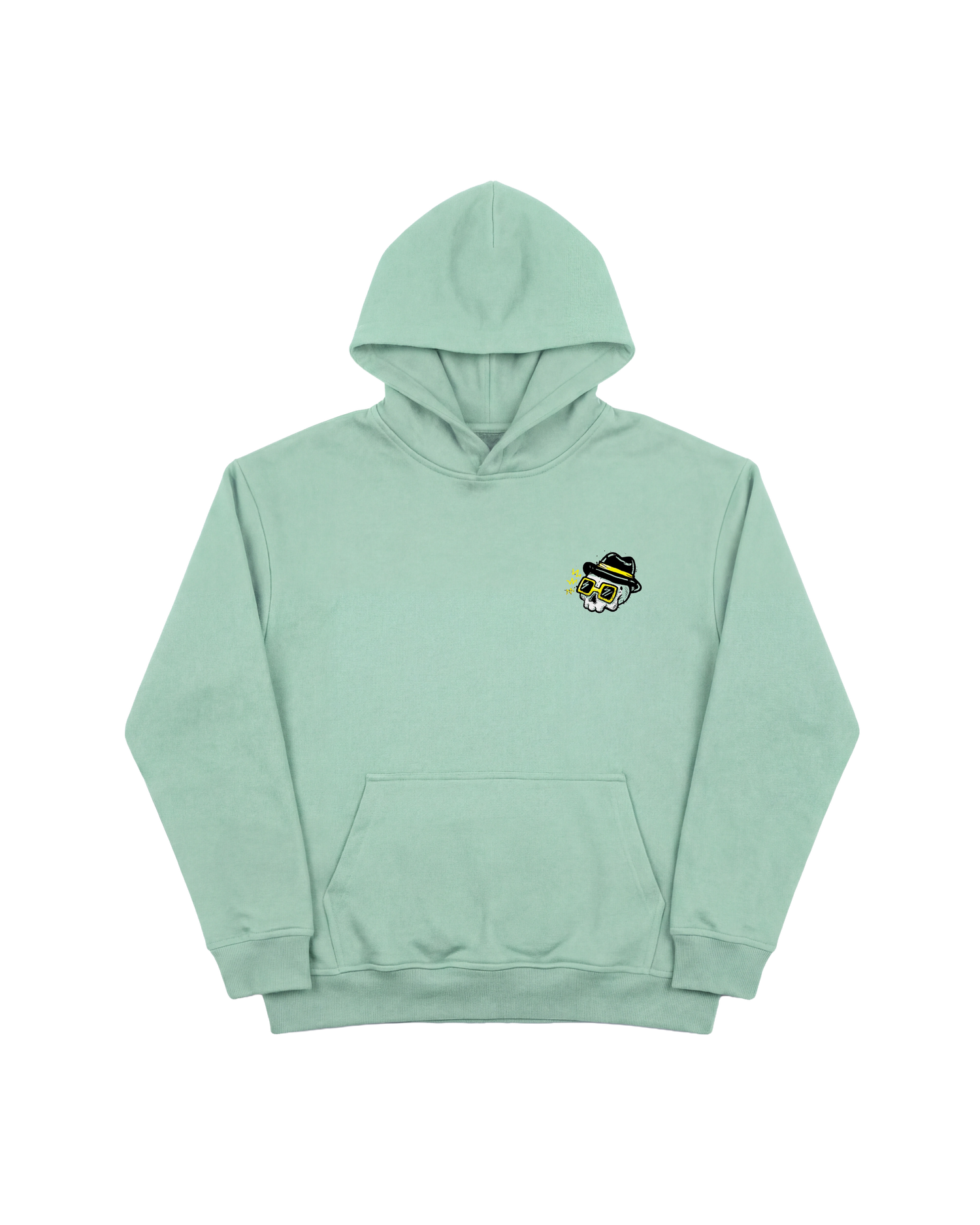 Calavera Cool Hoodie 410 Verde Menta Cubica