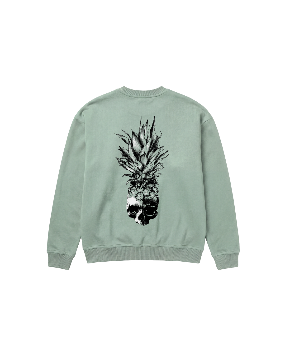 Calavera Piña Sweatshirt 410 Verde Menta Cubica